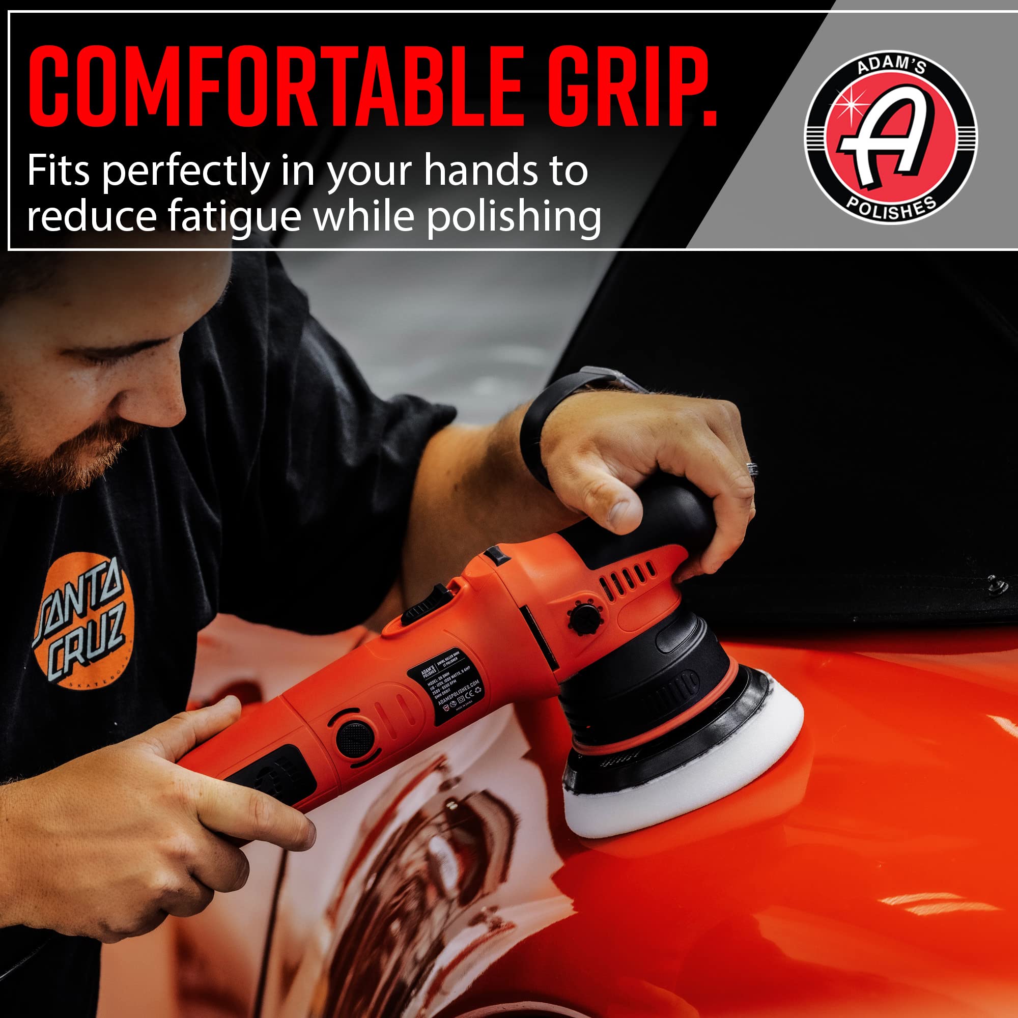 Adam's 9mm Dual Action Car Polisher - Buffer Car Scratch Remover for Car Detailing - Image 6