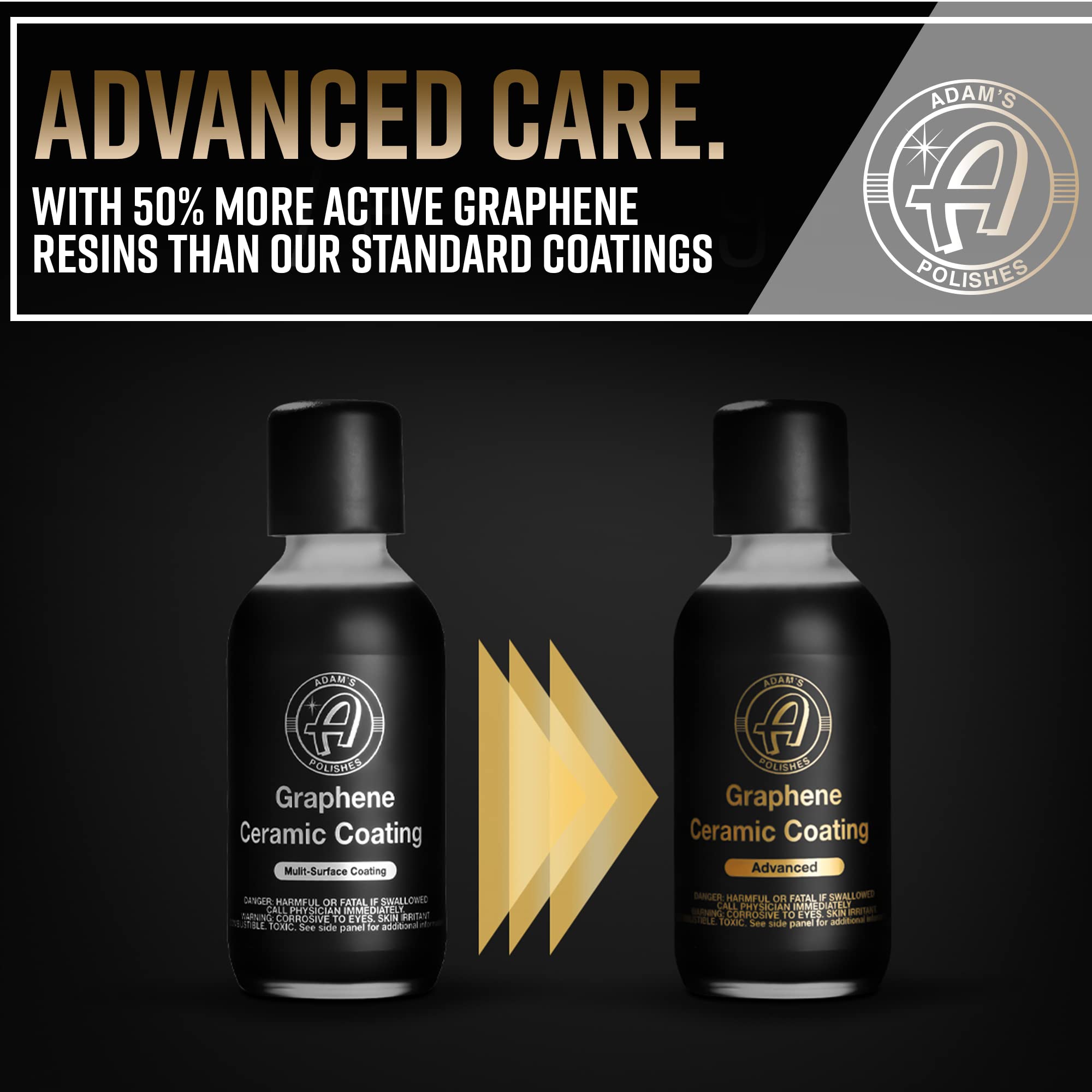 Adam's Advanced Graphene Ceramic Coating (Standard Kit) - 10H Graphene Coating for Auto Detailing, 9+ Years of Car Protection & Patented UV Technology - Image 2