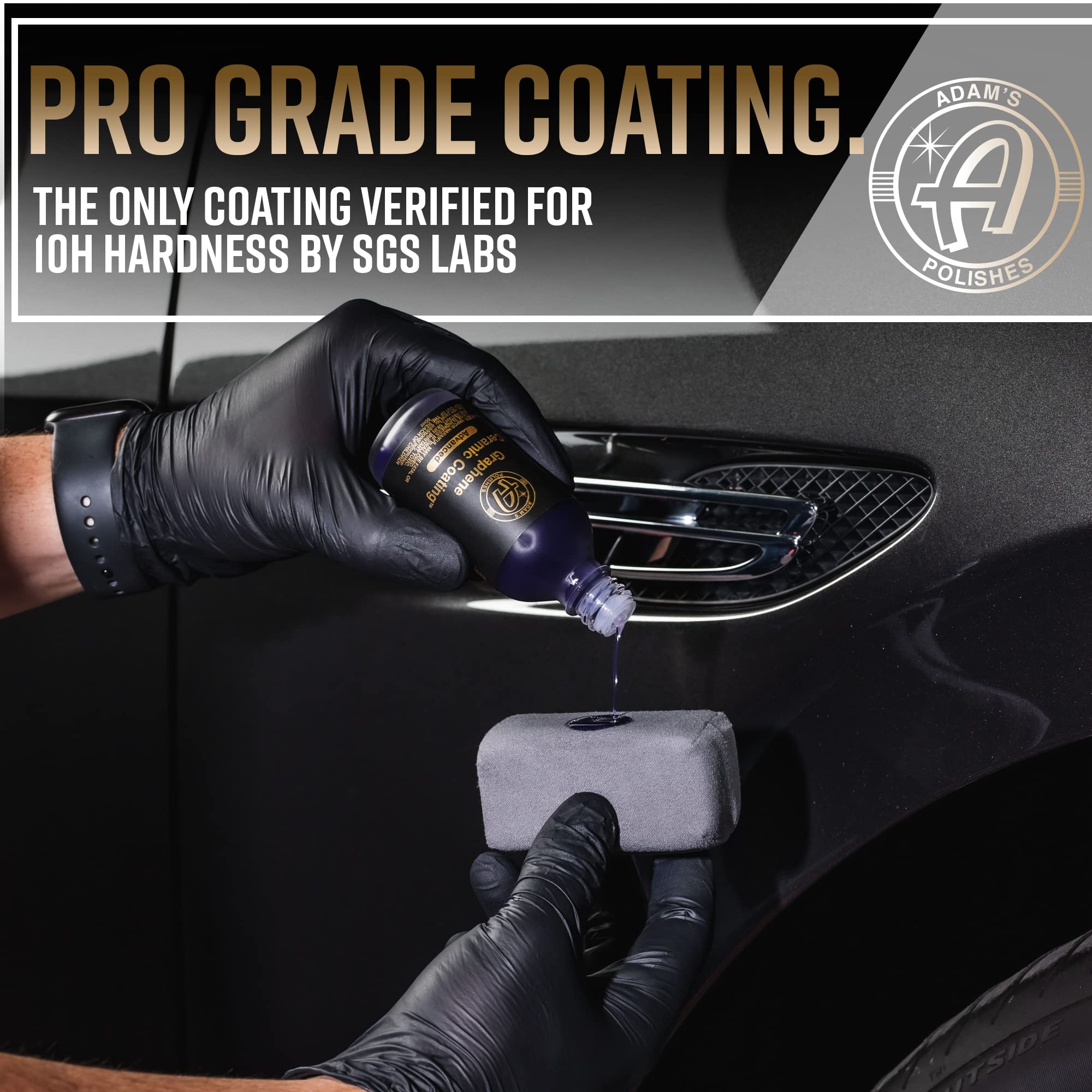 Adam's Advanced Graphene Ceramic Coating (Standard Kit) - 10H Graphene Coating for Auto Detailing, 9+ Years of Car Protection & Patented UV Technology - Image 3