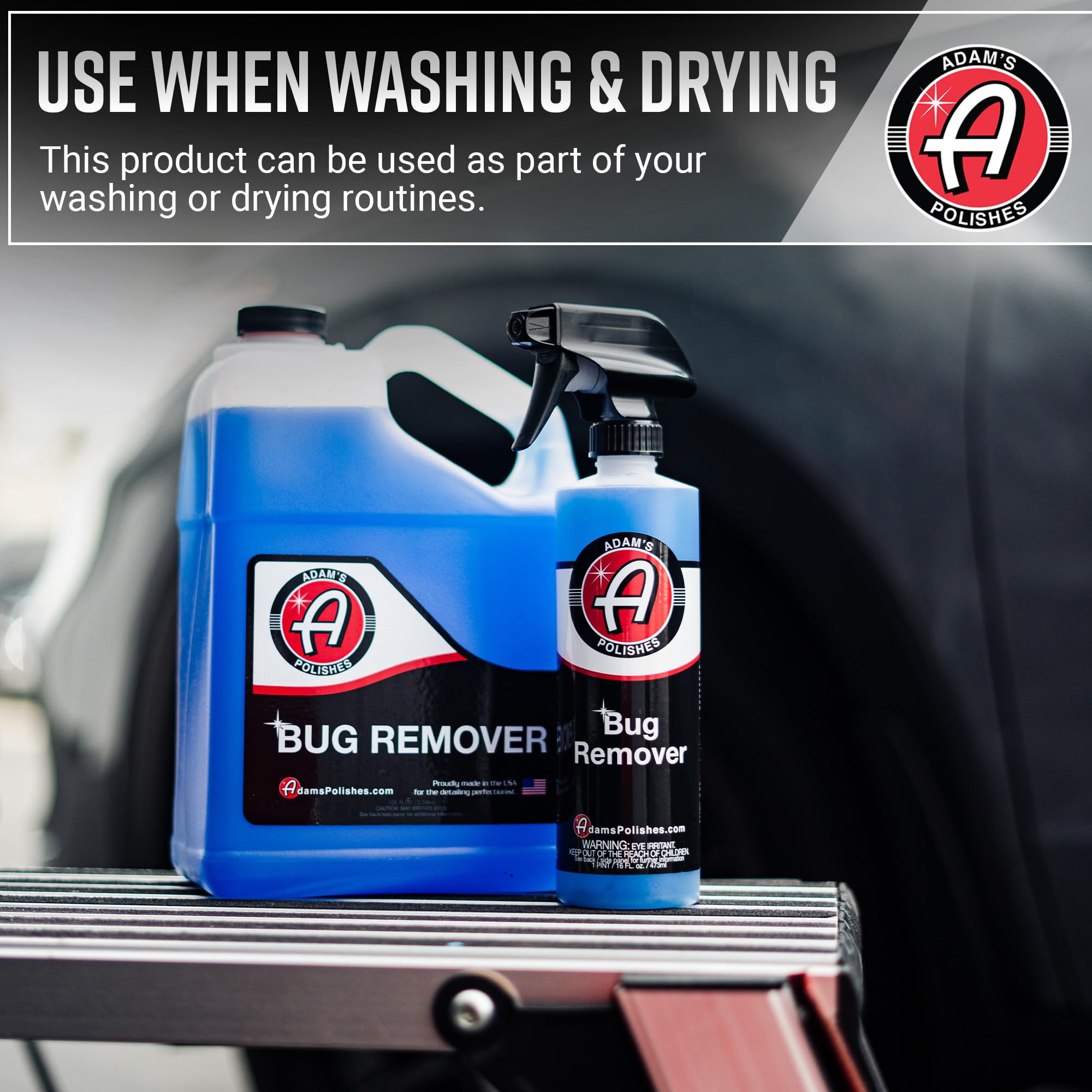 Adam's Bug Remover Gallon - Effectively Remove Contaminants From Car Paint, Windows or Bumper Parts & Accessories After Travel Road Trip - Spray During Car Wash or Dry - Dissolves On Contact - Image 5
