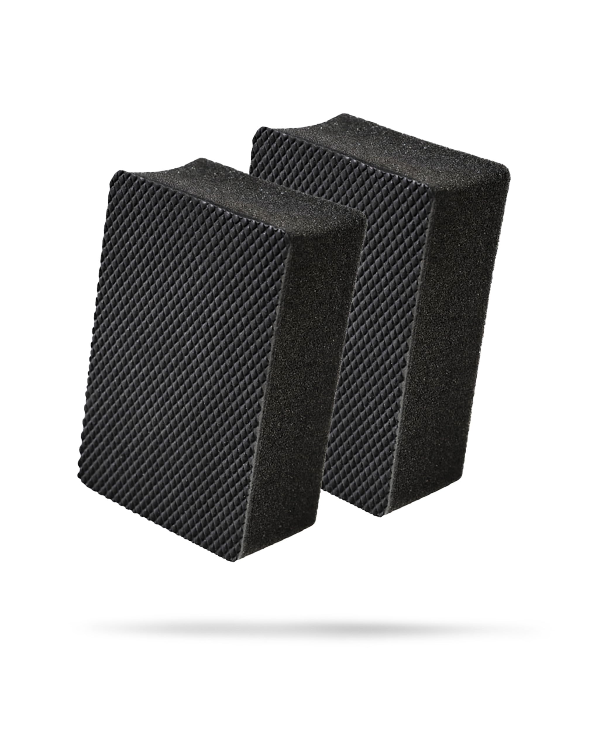 Adam's Clay Block (2pk) - Reusable Hybrid Clay Bar Sponges that Remove Embedded Residues Like Brake Dust, Paint Overspray, & Stuck-On Dirt from Your Car, Truck, Van, or RV Surfaces