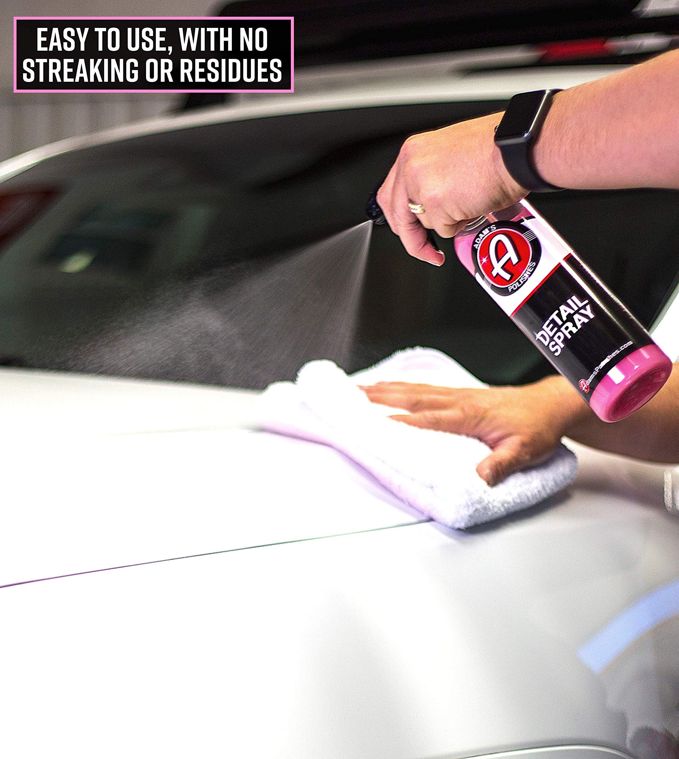 Adam’s Detail Spray Collection Kit – Quick Waterless Car Detailer Spray + 1 Gallon Refill - Gloss Enhancer, Dust & Light Dirt Remover - Complete Car Detailing Bundle - Image 3