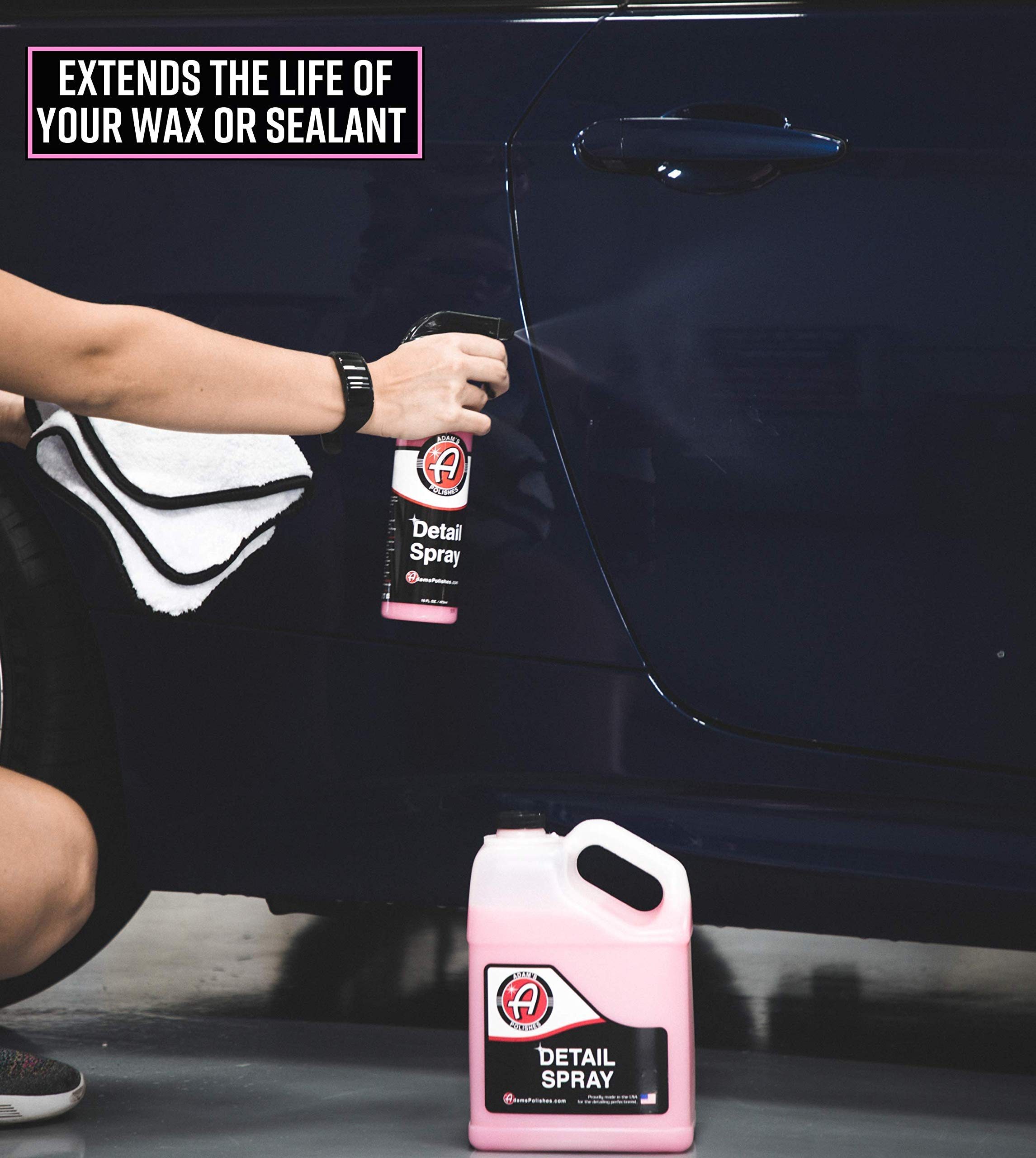 Adam’s Detail Spray Collection Kit – Quick Waterless Car Detailer Spray + 1 Gallon Refill - Gloss Enhancer, Dust & Light Dirt Remover - Complete Car Detailing Bundle - Image 5