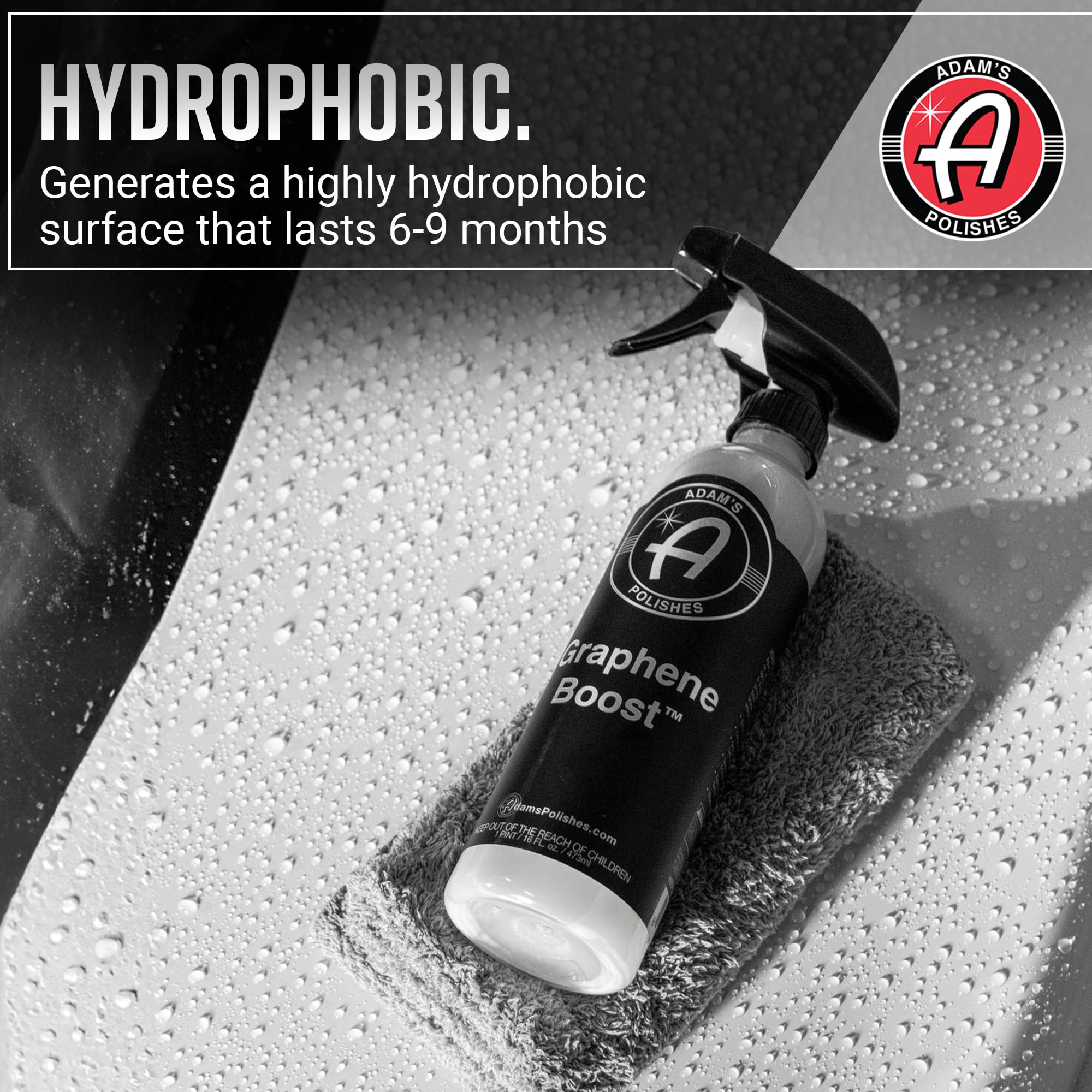 Adam's Graphene Boost - Graphene Ceramic Coating Spray For Car Detailing | Adds Protection & Extends The Life Of Top Coat Ceramics | Maintenance Spray On Wipe Off | Car Boat RV Motorcycle - Image 3