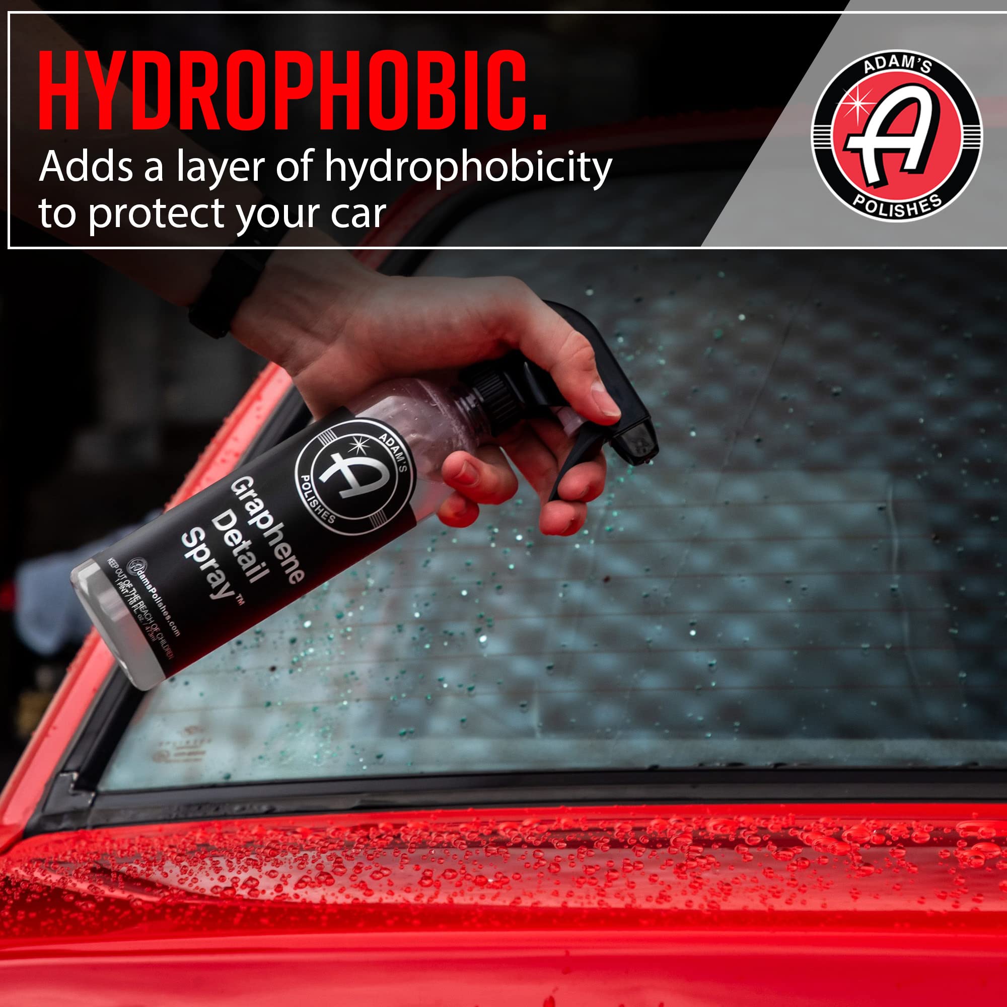 Adam’s Graphene Detail Spray Refill Kit - Extends Protection of Waxes, Sealants, & Coatings | Quick, Waterless Detailer For Car Detailing | Clay Bar, Drying Aid, Add Shine Gloss Ceramic Protection - Image 5