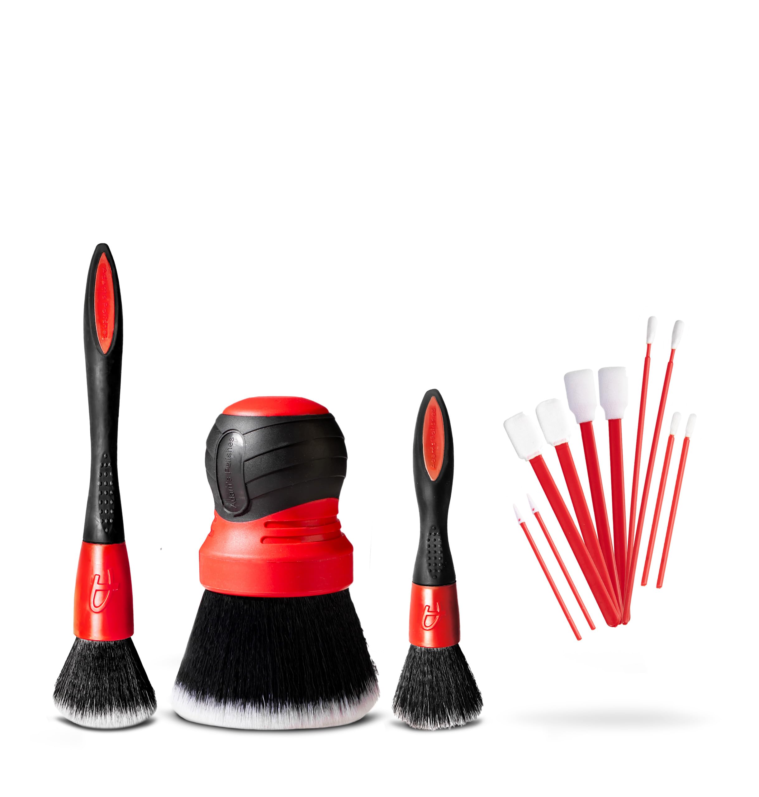 Adam's Interior Detailing Brush Kit (4-Item)- Premium Autotmotive Cleaning Brushes for Removing Dust, Dirt, & Hair from Your Car's Interior Surfaces Including Seats, Air Vents, Steering Wheel, Etc.