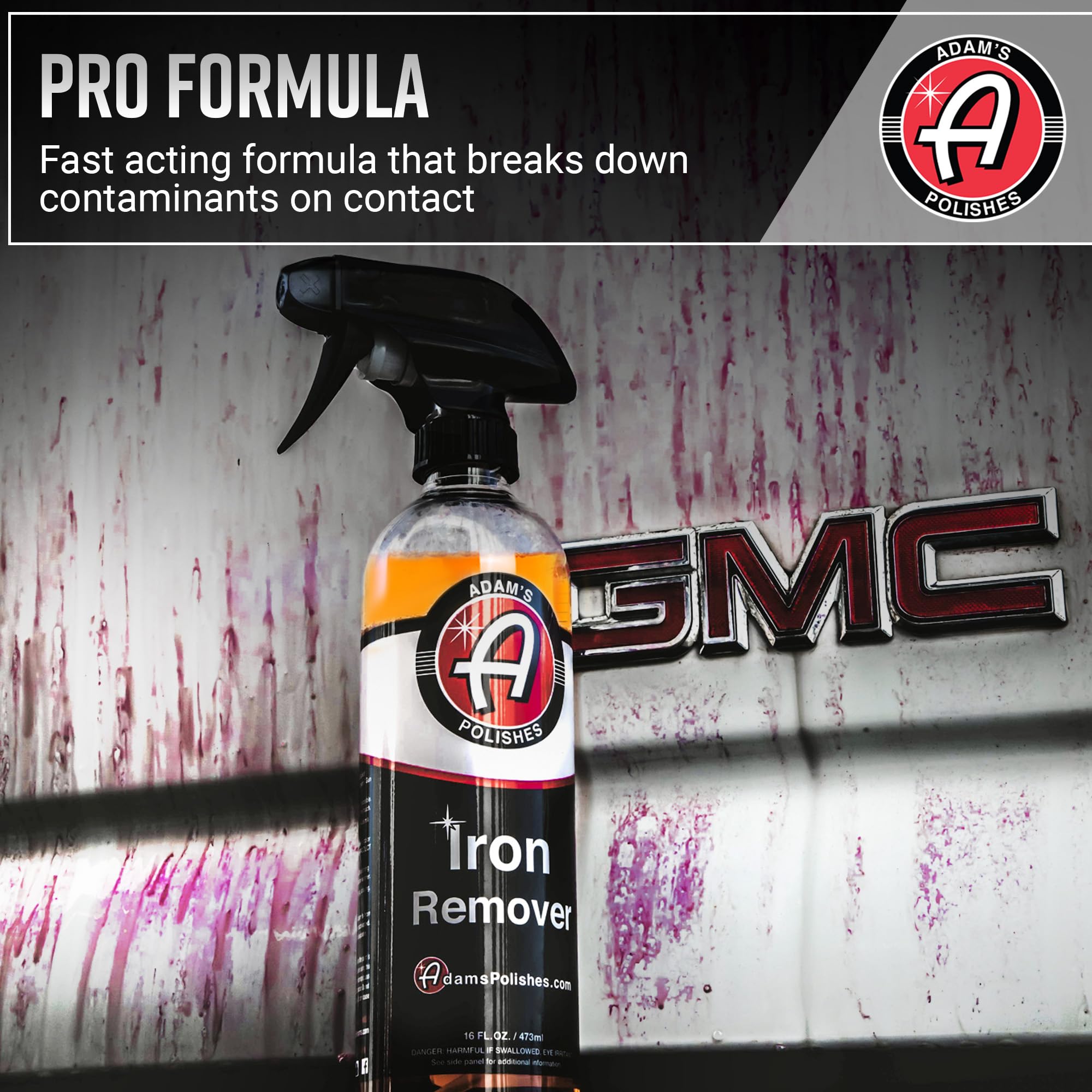 Adam's Iron Remover (Gallon) - Iron Out Fallout & Stop Rust Remover Spray for Car Detailing Removes Iron Particles in Auto Paint, Wheels, Motorcycle, RV & Boat - Use Before Clay Bar, Wax or Car Wash - Image 2