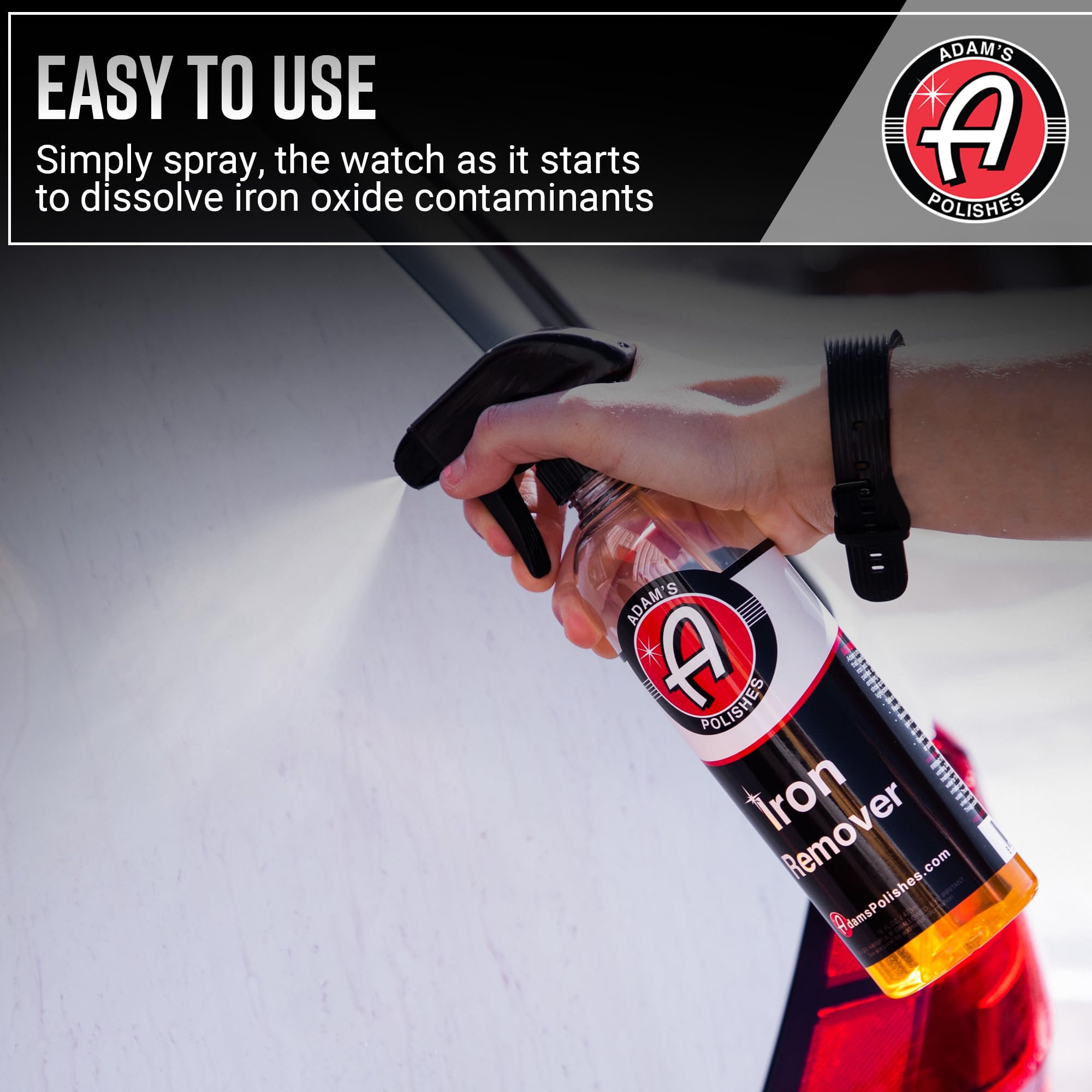 Adam's Iron Remover (Gallon) - Iron Out Fallout & Stop Rust Remover Spray for Car Detailing Removes Iron Particles in Auto Paint, Wheels, Motorcycle, RV & Boat - Use Before Clay Bar, Wax or Car Wash - Image 3