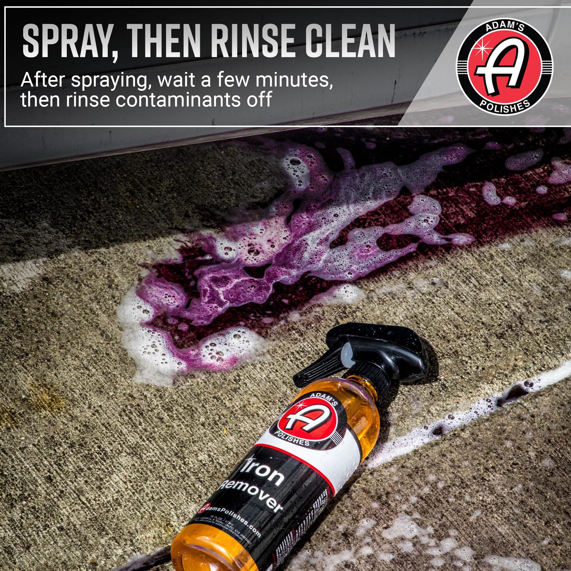 Adam's Iron Remover (Gallon) - Iron Out Fallout & Stop Rust Remover Spray for Car Detailing Removes Iron Particles in Auto Paint, Wheels, Motorcycle, RV & Boat - Use Before Clay Bar, Wax or Car Wash - Image 4
