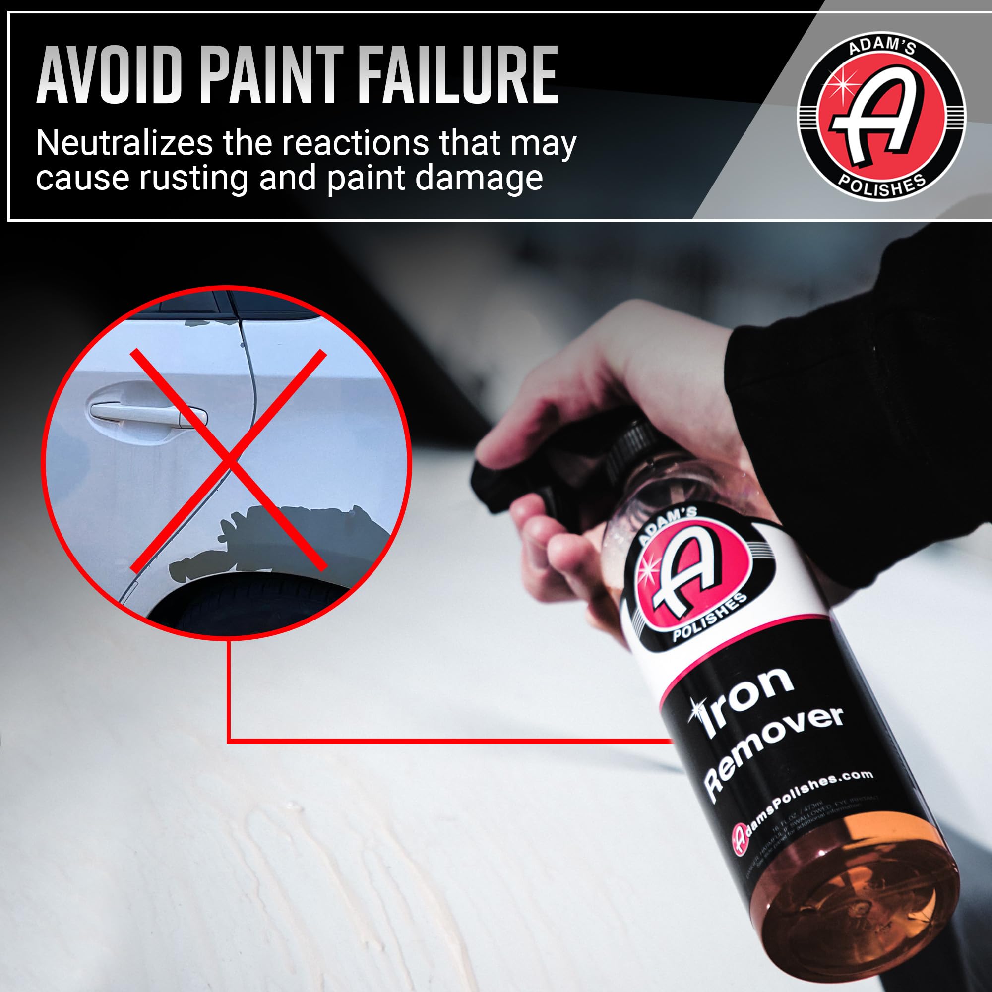 Adam's Iron Remover (Gallon) - Iron Out Fallout & Stop Rust Remover Spray for Car Detailing Removes Iron Particles in Auto Paint, Wheels, Motorcycle, RV & Boat - Use Before Clay Bar, Wax or Car Wash - Image 5
