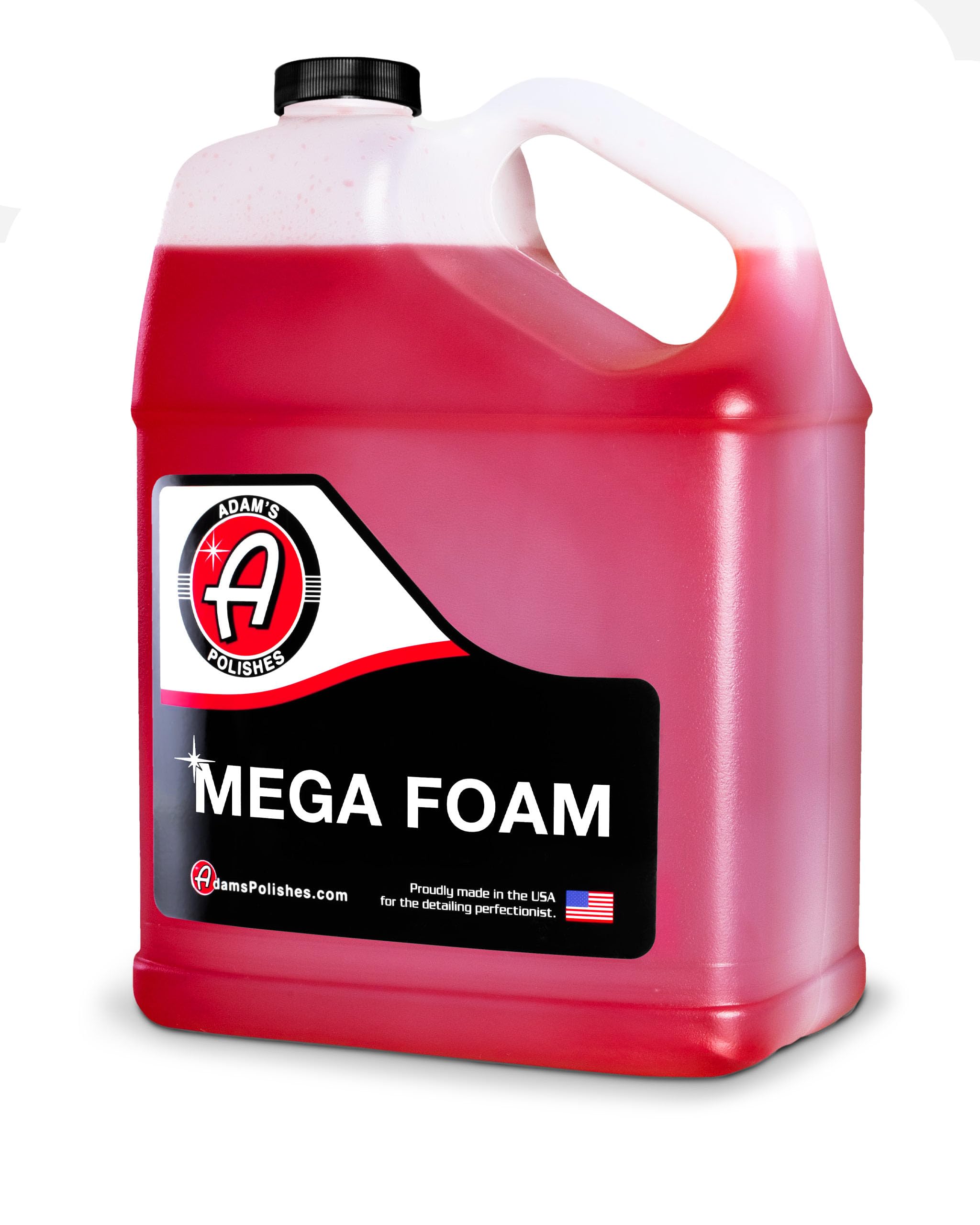 Adam’s Mega Foam Car Wash Soap (Gallon) – pH Neutral, Ultra Concentrated for Foam Cannon, Foaming Spray Gun, or Bucket – Safe for Wax, Sealants & Ceramic Coating – High Suds Car Cleaner