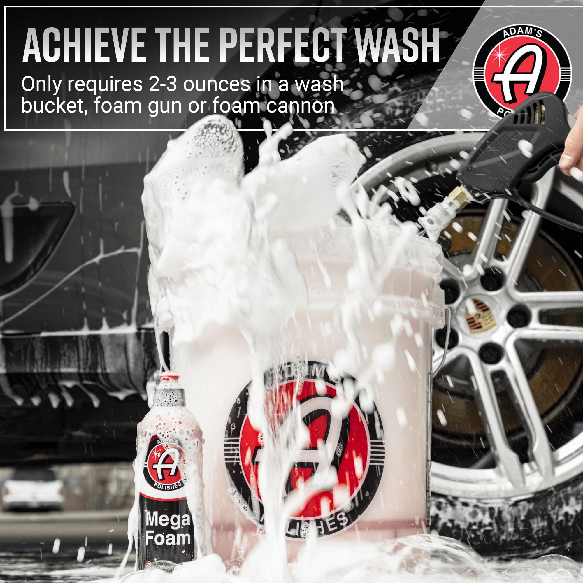Adam’s Mega Foam Car Wash Soap (Gallon) – pH Neutral, Ultra Concentrated for Foam Cannon, Foaming Spray Gun, or Bucket – Safe for Wax, Sealants & Ceramic Coating – High Suds Car Cleaner - Image 6