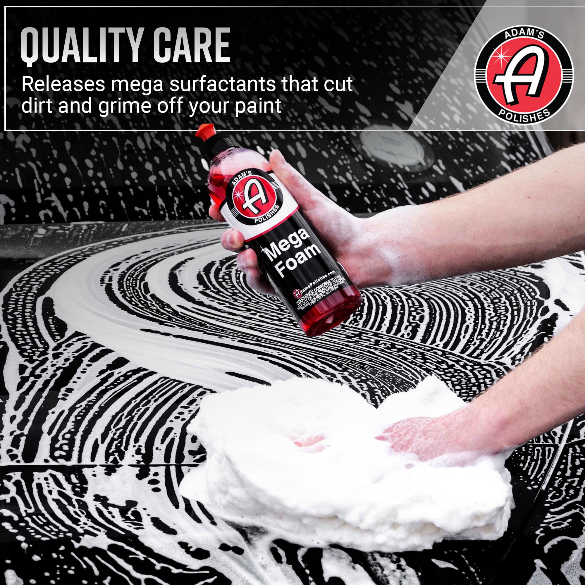 Adam’s Mega Foam Car Wash Soap (Gallon) – pH Neutral, Ultra Concentrated for Foam Cannon, Foaming Spray Gun, or Bucket – Safe for Wax, Sealants & Ceramic Coating – High Suds Car Cleaner - Image 7