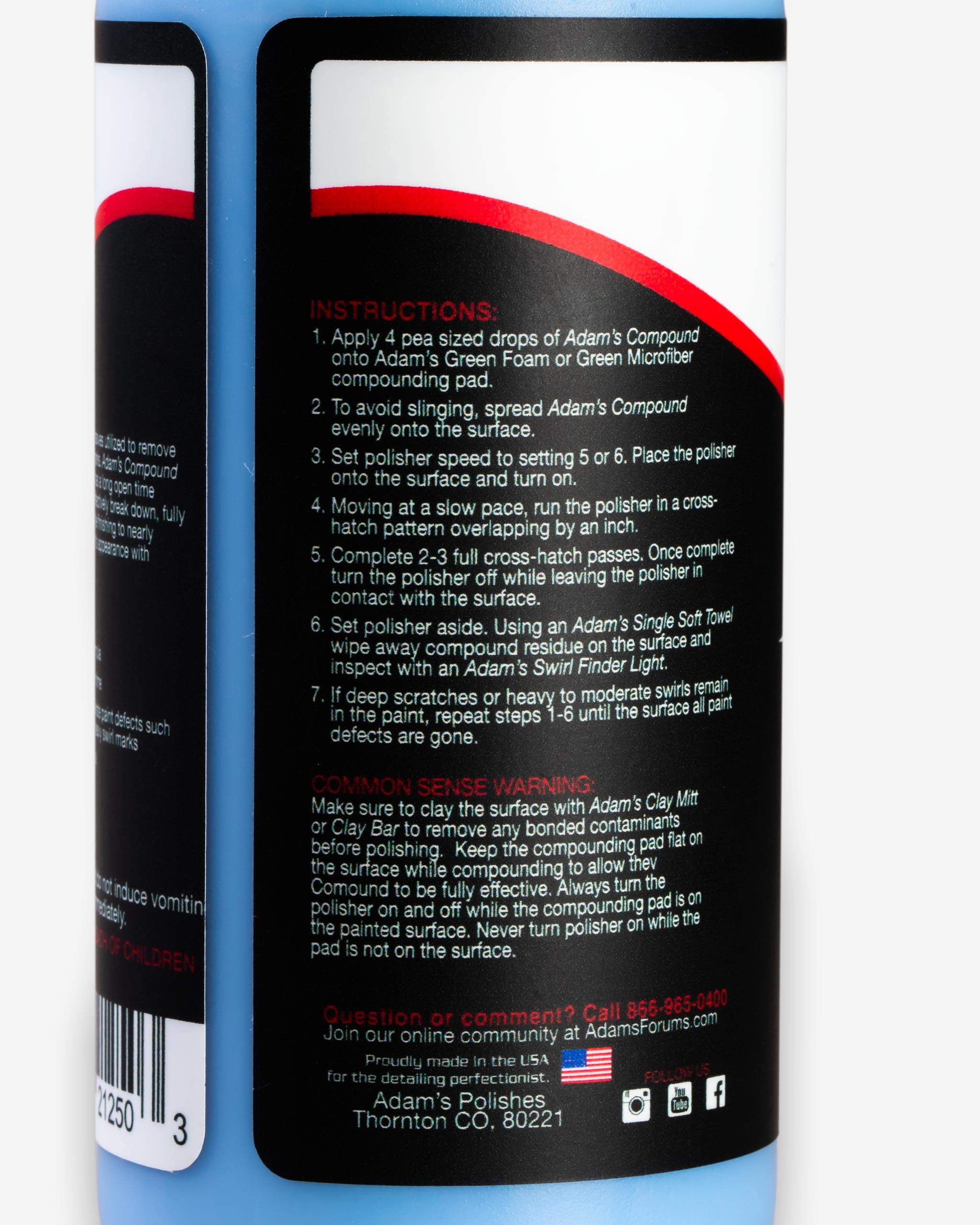Adam's Polishes 2-Step Polishing System 12oz Combo - Silicone-Free, Body Shop Safe Formula - Quick, Professional Correcting and Polishing for Clear Coat, Gel Coat, Etc. (6.5 Kit) - Image 3