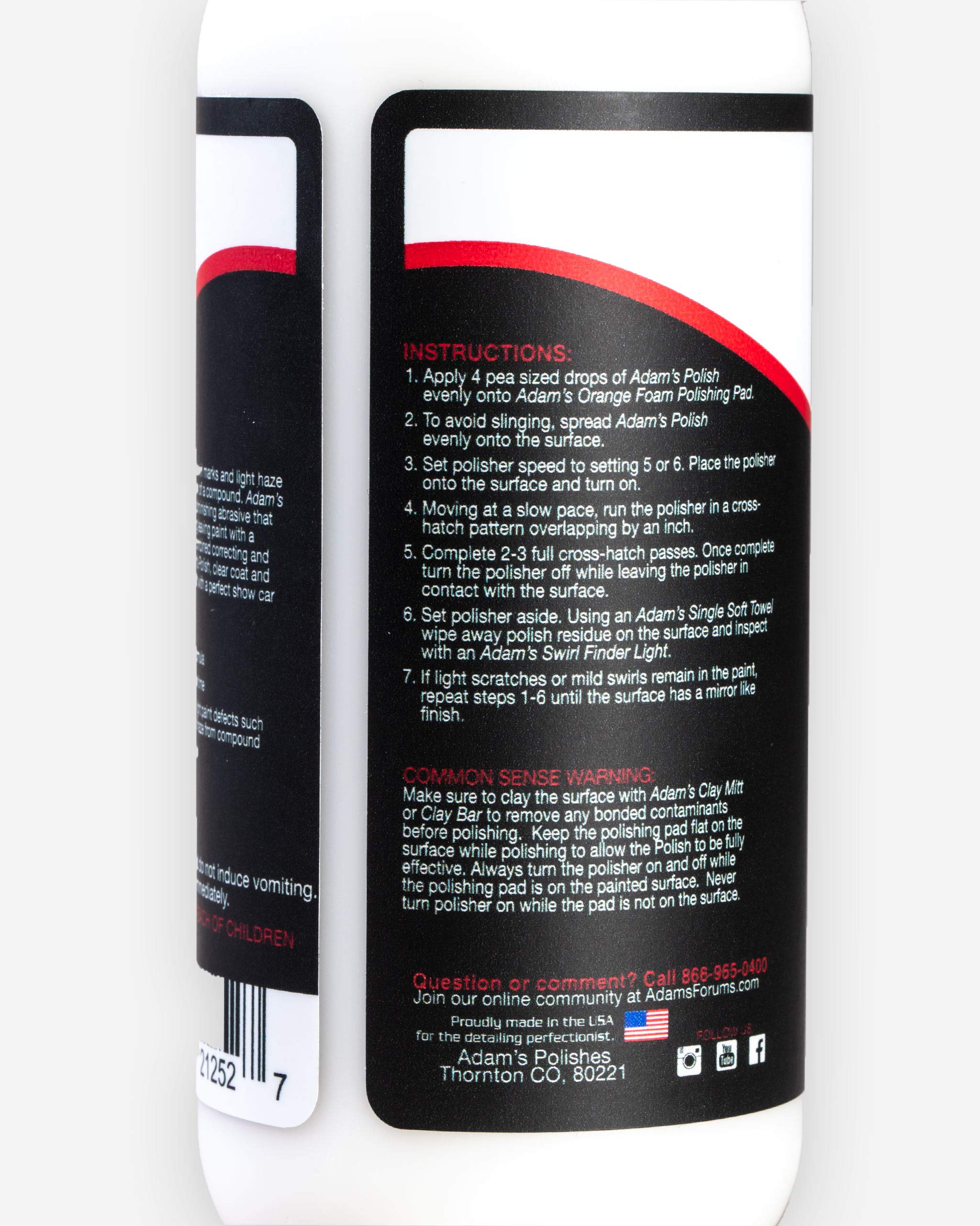 Adam's Polishes 2-Step Polishing System 12oz Combo - Silicone-Free, Body Shop Safe Formula - Quick, Professional Correcting and Polishing for Clear Coat, Gel Coat, Etc. (6.5 Kit) - Image 5