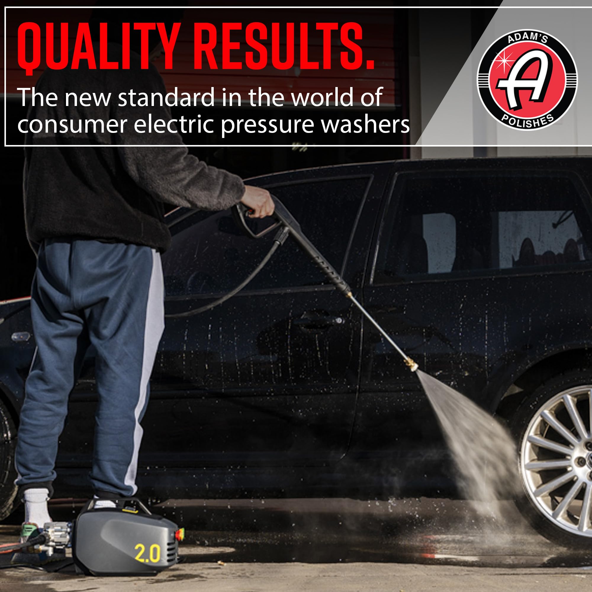 Adam's Polishes Active Pressure Washer 2.0 & Mega Foam Car Soap (5 Item) Powerful, Lightweight, Portable Electric Pressure Washer Sprayer | 1800 PSI, 2.0 GPM | for Car Home Auto Patio RV Motorcycle - Image 6