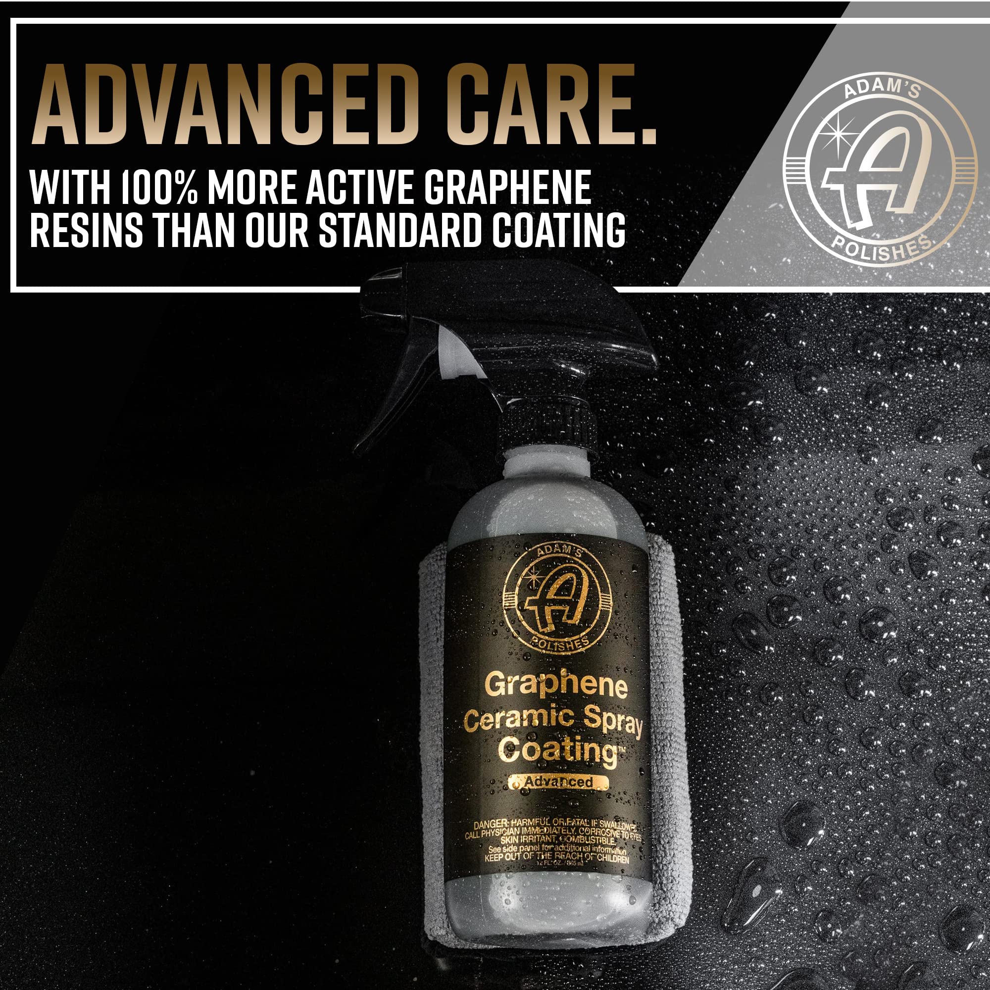 Adam's Polishes Advanced Graphene Ceramic Spray Coating - 18+ Months Sprayable Graphene Oxide Ceramic Coating for Cars, Boats, RV's & Motorcycle | Adds Extreme Gloss, Depth, Shine & Protection - Image 2