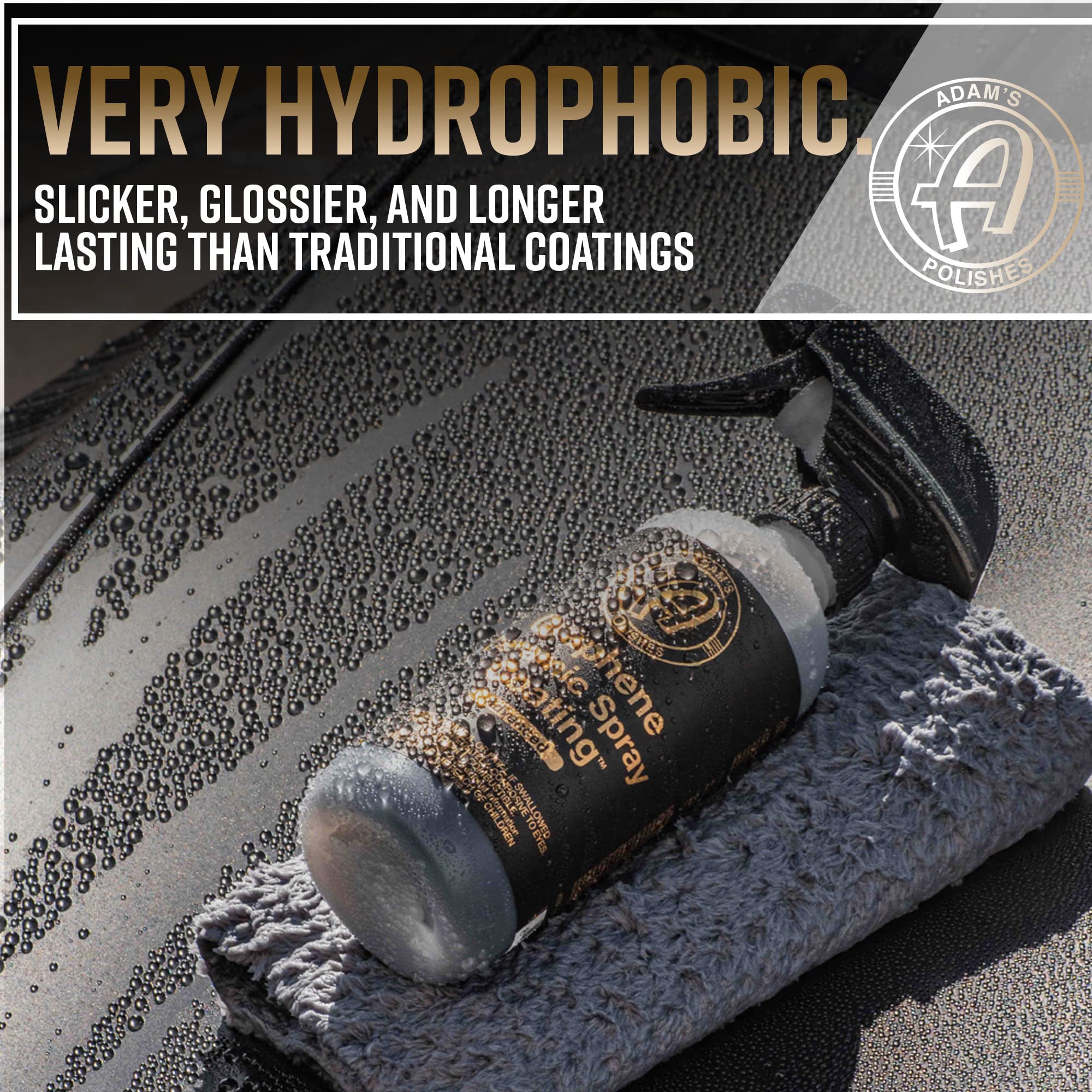 Adam's Polishes Advanced Graphene Ceramic Spray Coating - 18+ Months Sprayable Graphene Oxide Ceramic Coating for Cars, Boats, RV's & Motorcycle | Adds Extreme Gloss, Depth, Shine & Protection - Image 4