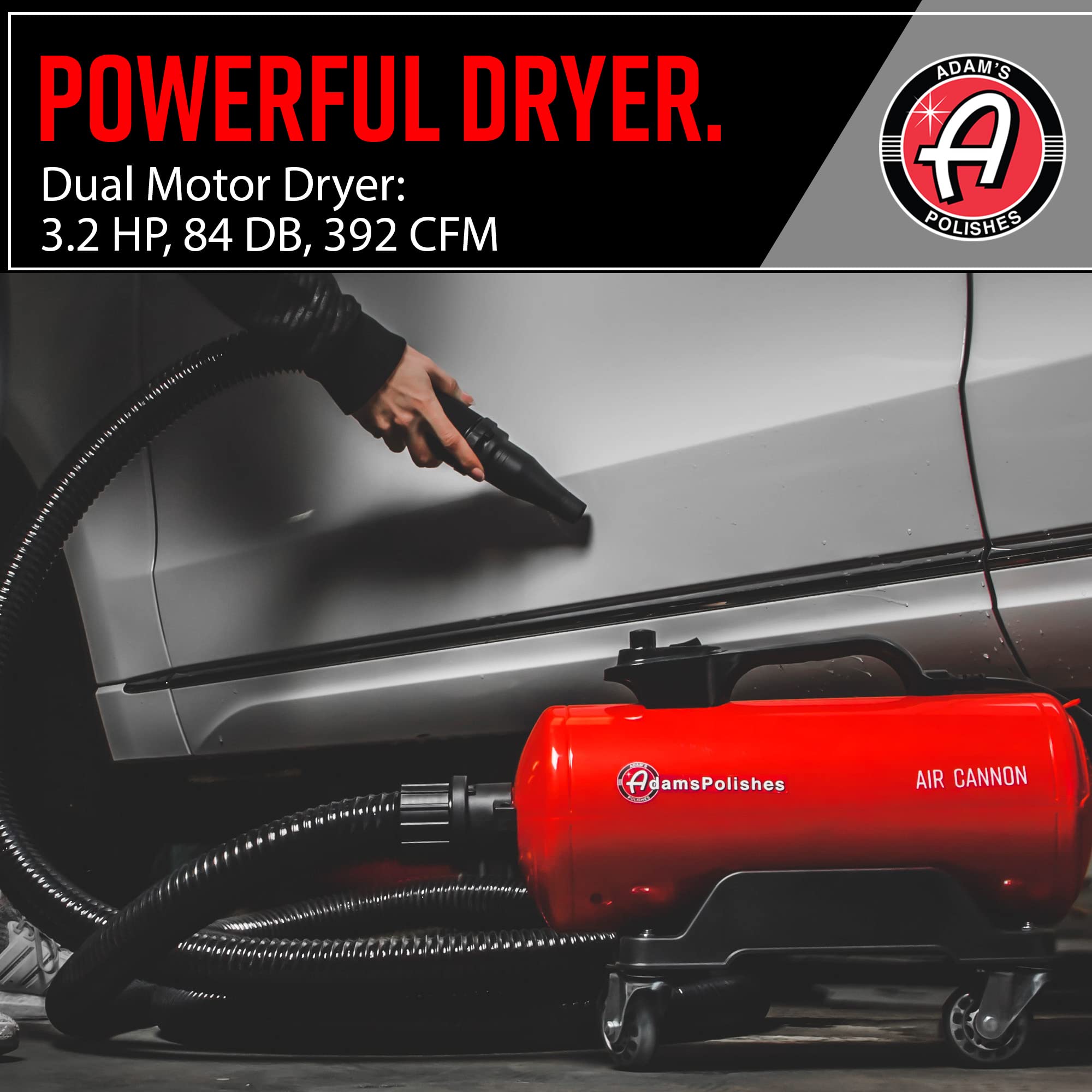 Adam's Polishes Air Cannon Car Dryer Blower - Powerful Detailing Wash | Filtered Dryers, Blowers & Blades Safer Than Microfiber Towel Cloth - Image 3