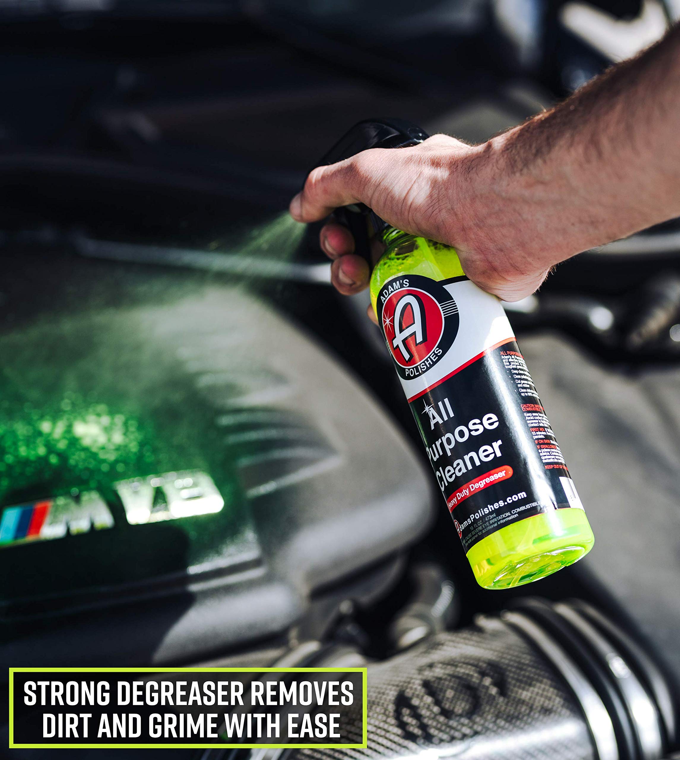 Adam's Polishes All Purpose Cleaner (Gallon) - Professional Heavy Duty Industrial Cleaner & Degreaser | Cuts Heavy Grease & Tar | Car Detailing, Tire Cleaner, Engine Cleaner, Wheel Cleaner - Image 2