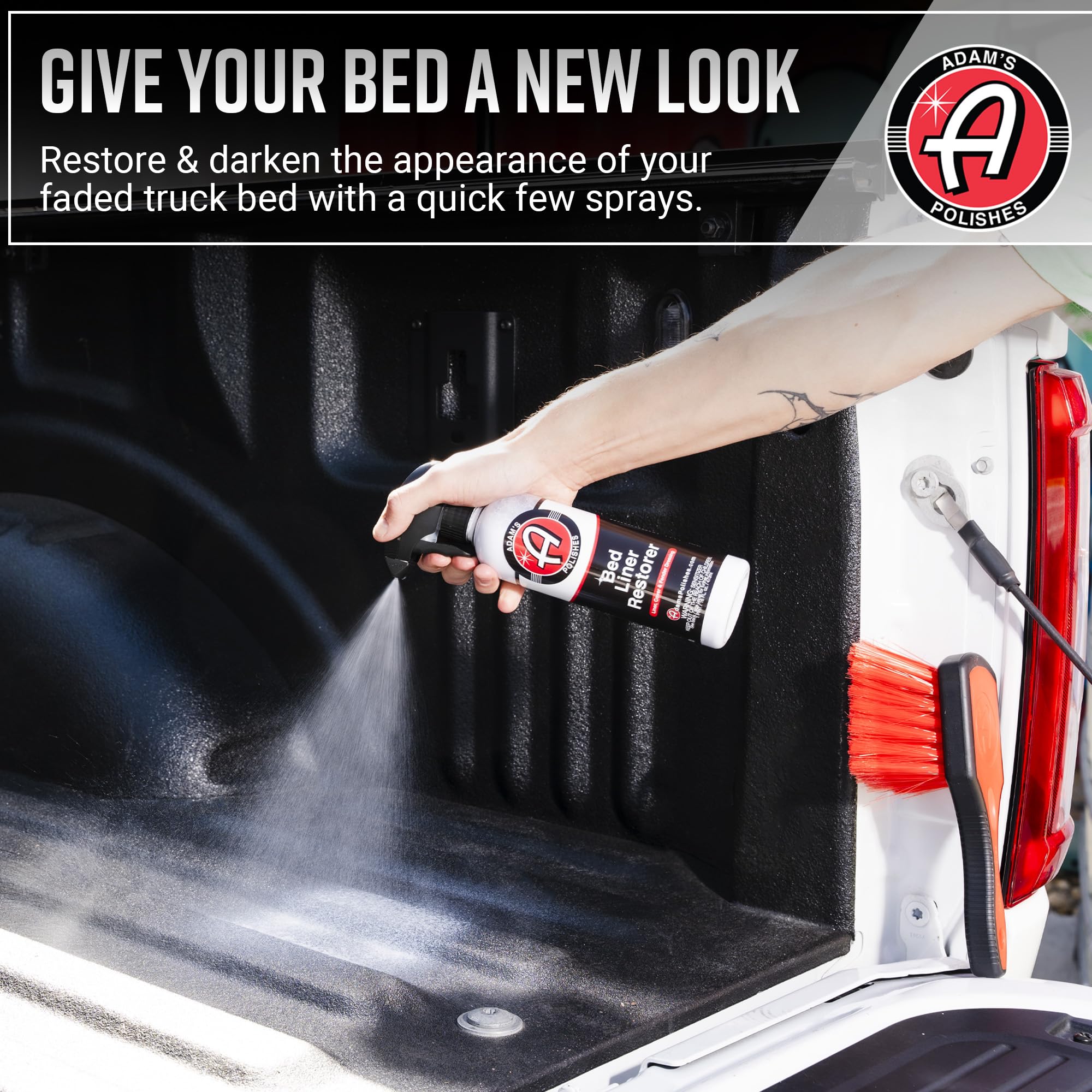 Adam's Polishes Bed Liner Restorer 16oz Truck Bed Cleaner with UV Protection | Safely Works On Automotive Exterior Plastics - Image 2