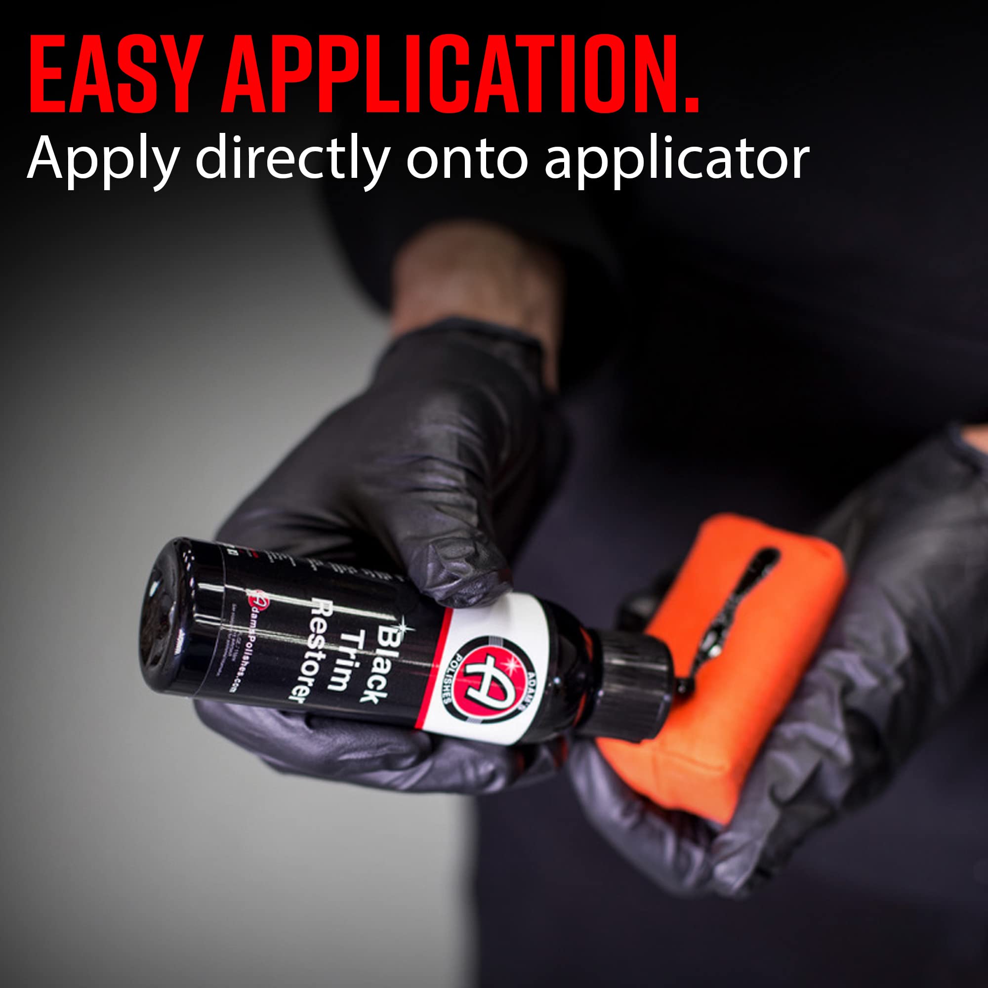 Adam's Polishes Black Trim Restorer (4 oz with Applicator) - Restores Plastic Trim to a Rich, Black Color with a Factory New Appearance, Lasts Several Months Per Treatment - Image 3