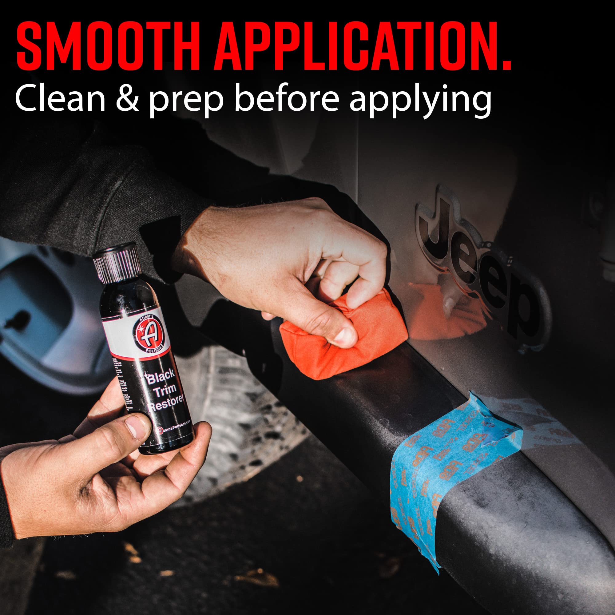 Adam's Polishes Black Trim Restorer (4 oz with Applicator) - Restores Plastic Trim to a Rich, Black Color with a Factory New Appearance, Lasts Several Months Per Treatment - Image 4