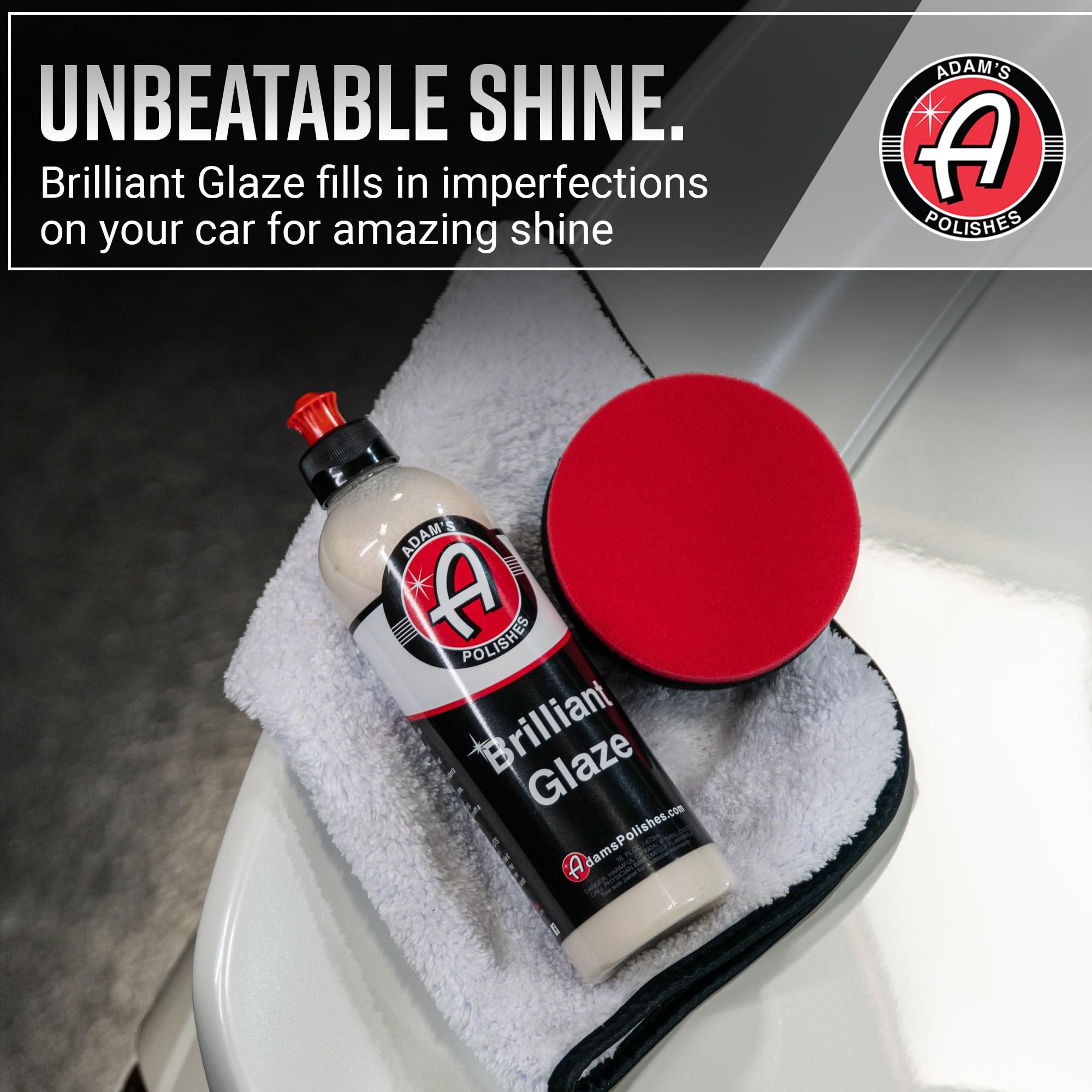 Adam's Polishes Brilliant Glaze 16oz - Amazing Depth, Gloss and Clarity - Achieve that Deep, Wet Looking Shine - Super Easy On and Easy Off - Image 3