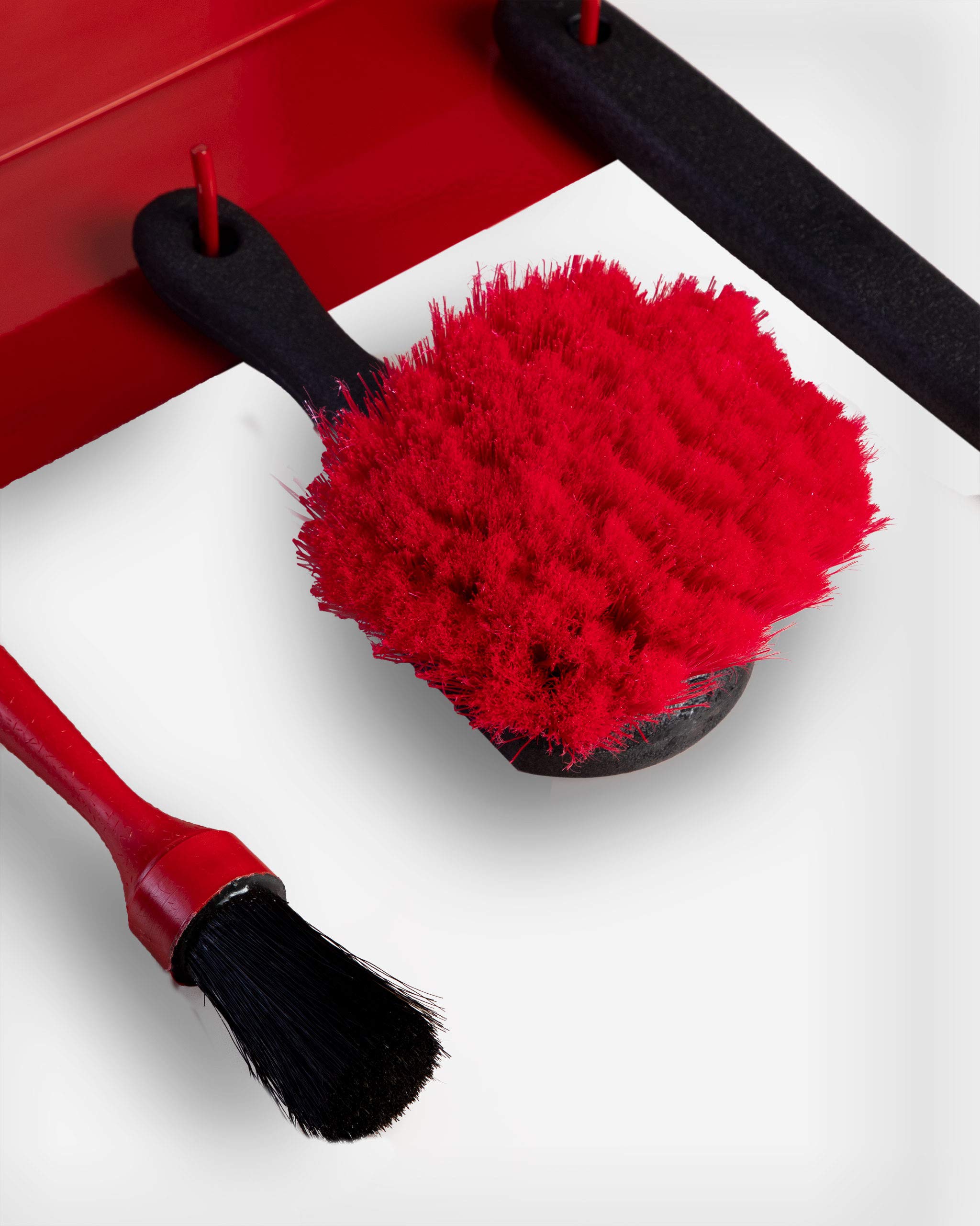 Adam's Polishes Brush Holder All Purpose Garage Shelf - Thick Gauge Steel Construction - Durable, All Metal System Safely Stores Your Detailing Brushes & Tools - Image 4