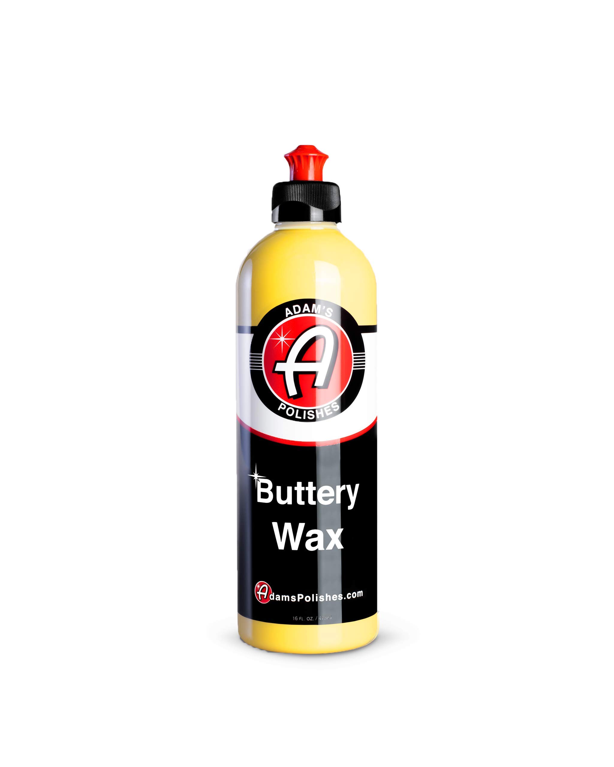 Adam's Polishes Buttery Wax (16oz) - Premium Infused Carnauba Liquid Wet Car Wax For Shine, Polish & Top Coat Paint Protection | Car Wash Enhancer & Clay Bar Lubricant | Car Boat Motorcycle