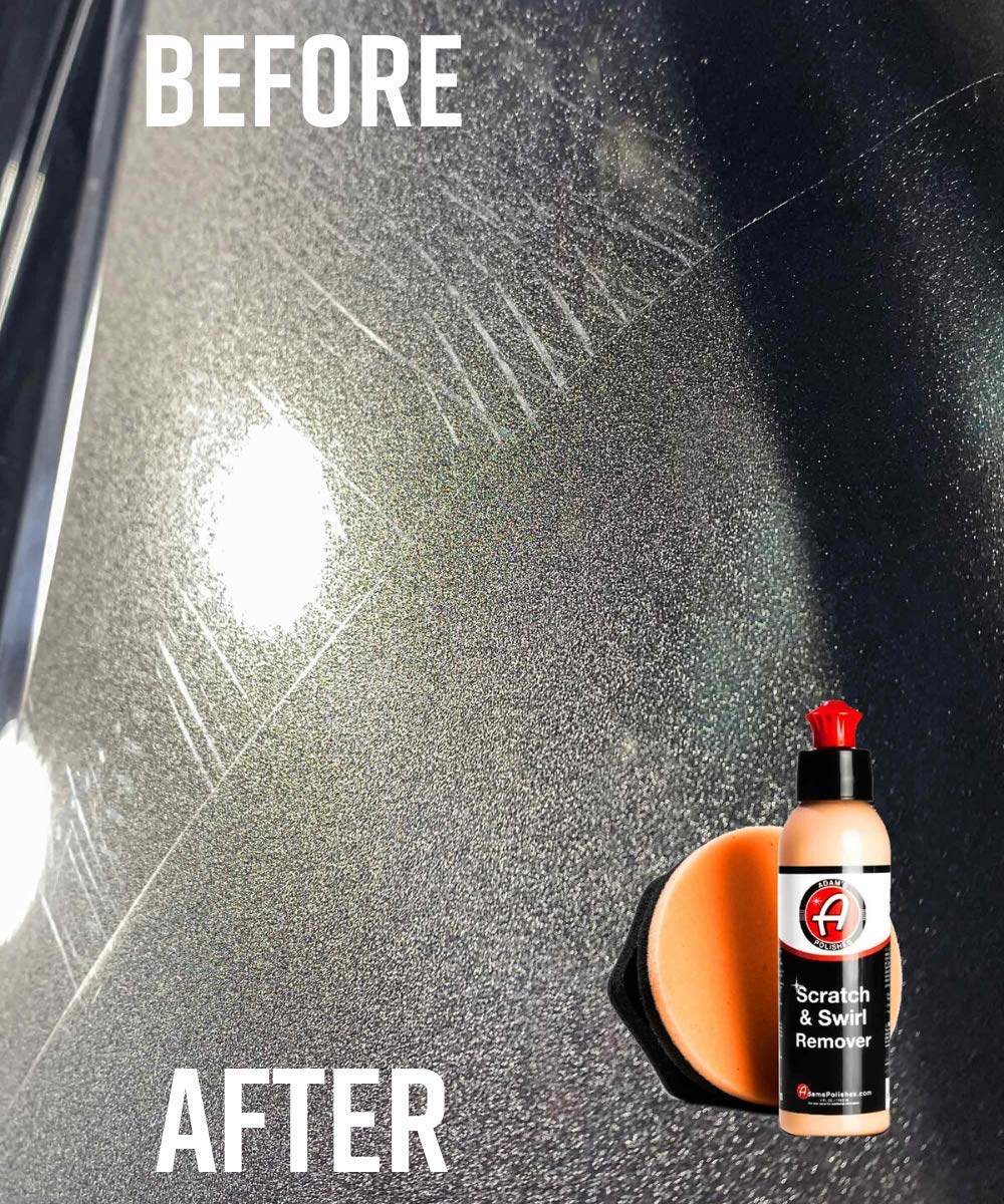 Adam's Polishes Car Scratch & Swirl Remover Hand Correction System | Remove & Restore Paint Transfer, Minor Imperfections, & Oxidation | Paired with Orange Compound Correction Pad Applicator (4oz) - Image 2