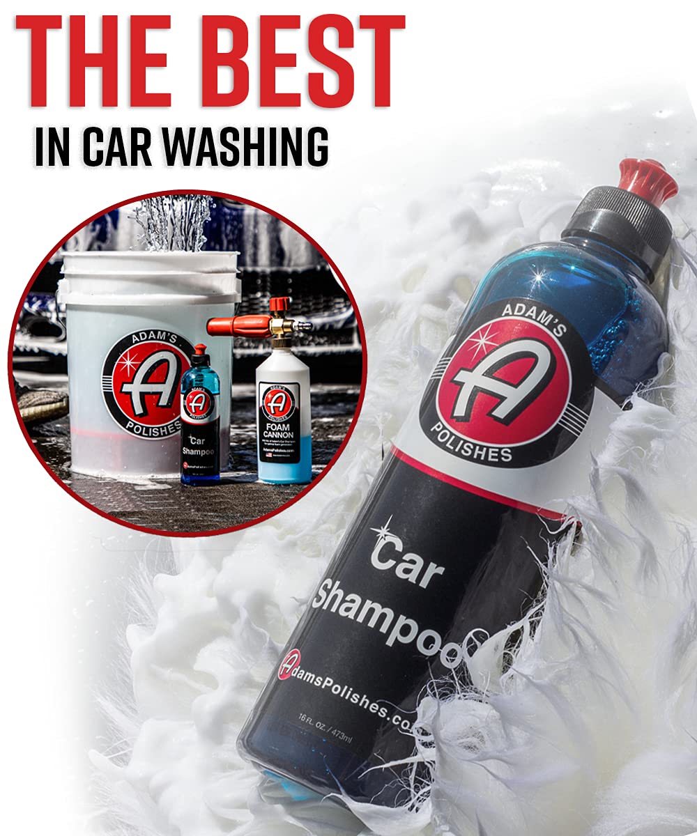 Adam's Polishes Car Shampoo Washing Bundle - pH Best Car Wash Soap For Snow Foam Cannon, Foam Gun, For Pressure Washer & 5 Gallon Wash Bucket | Powerful Safe Spot Free Car Cleaning Liquid Auto De - Image 2