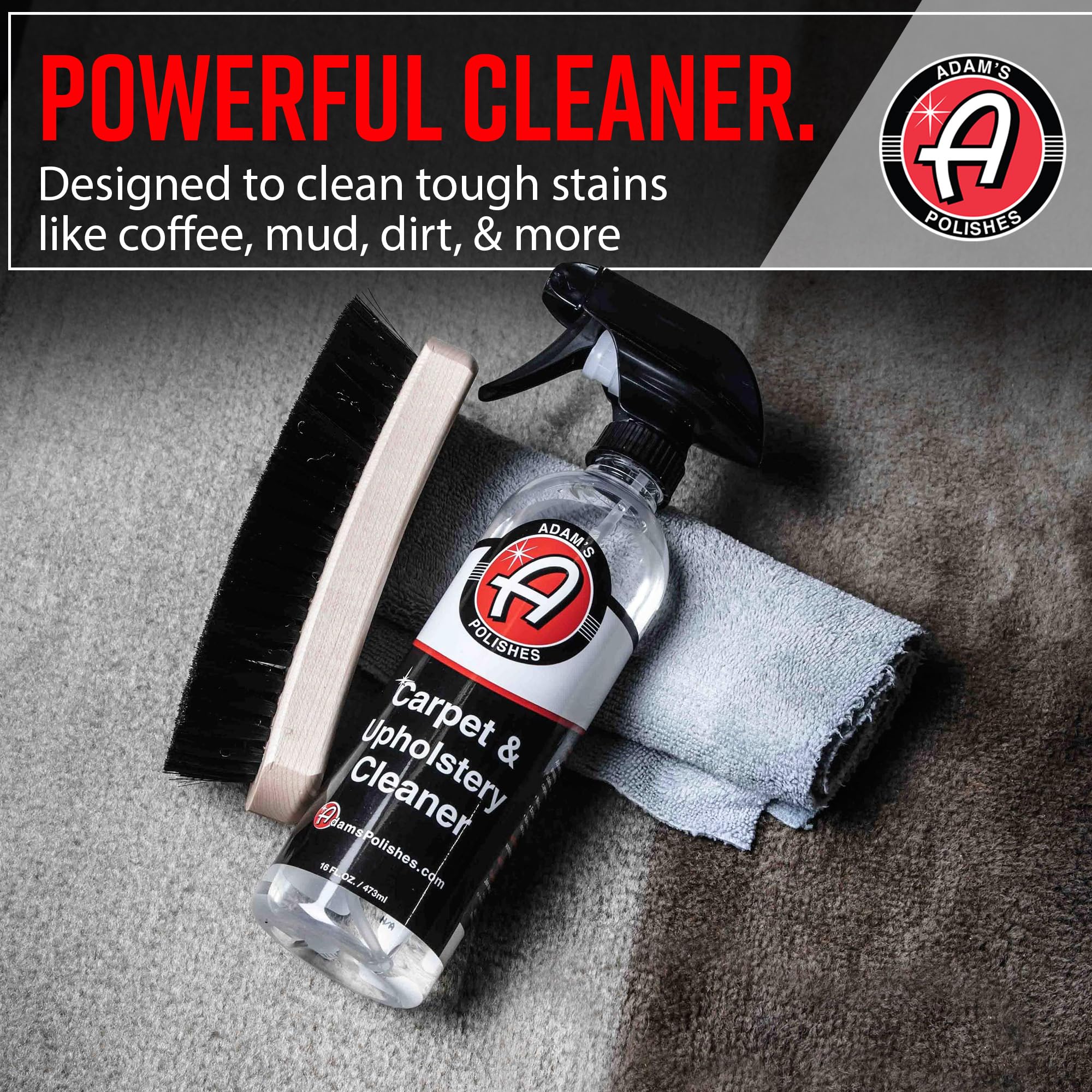 Adam's Polishes Carpet Drill Brush Combo - A Cleaning Tool Attachment For Scrubbing/Cleaning Carpet, Upholstery, Leather Seats & Chairs, Floor Mats, Trunk, Furniture, Interior Boat, RV & Accessories - Image 3