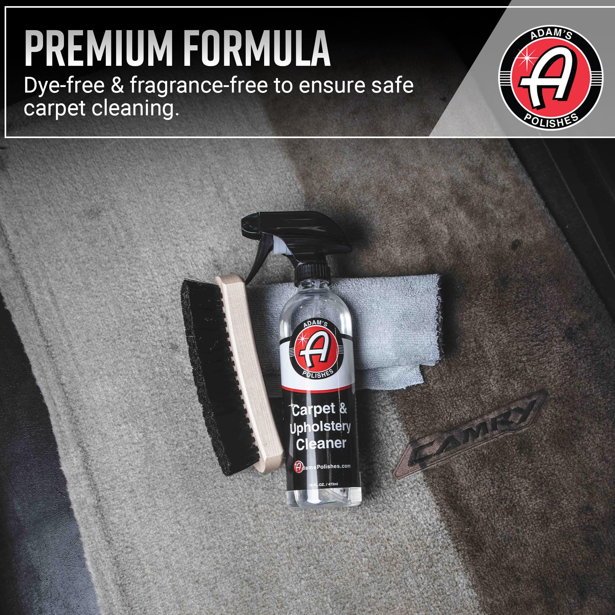 Adam's Polishes Carpet & Upholstery Cleaner - Powerful Car Carpet Cleaner for Auto Detailing, Fabric Interior Solution, Stain Remover Spray for Seat, Floor Mats (128 fl. oz (Gallon)) - Image 6