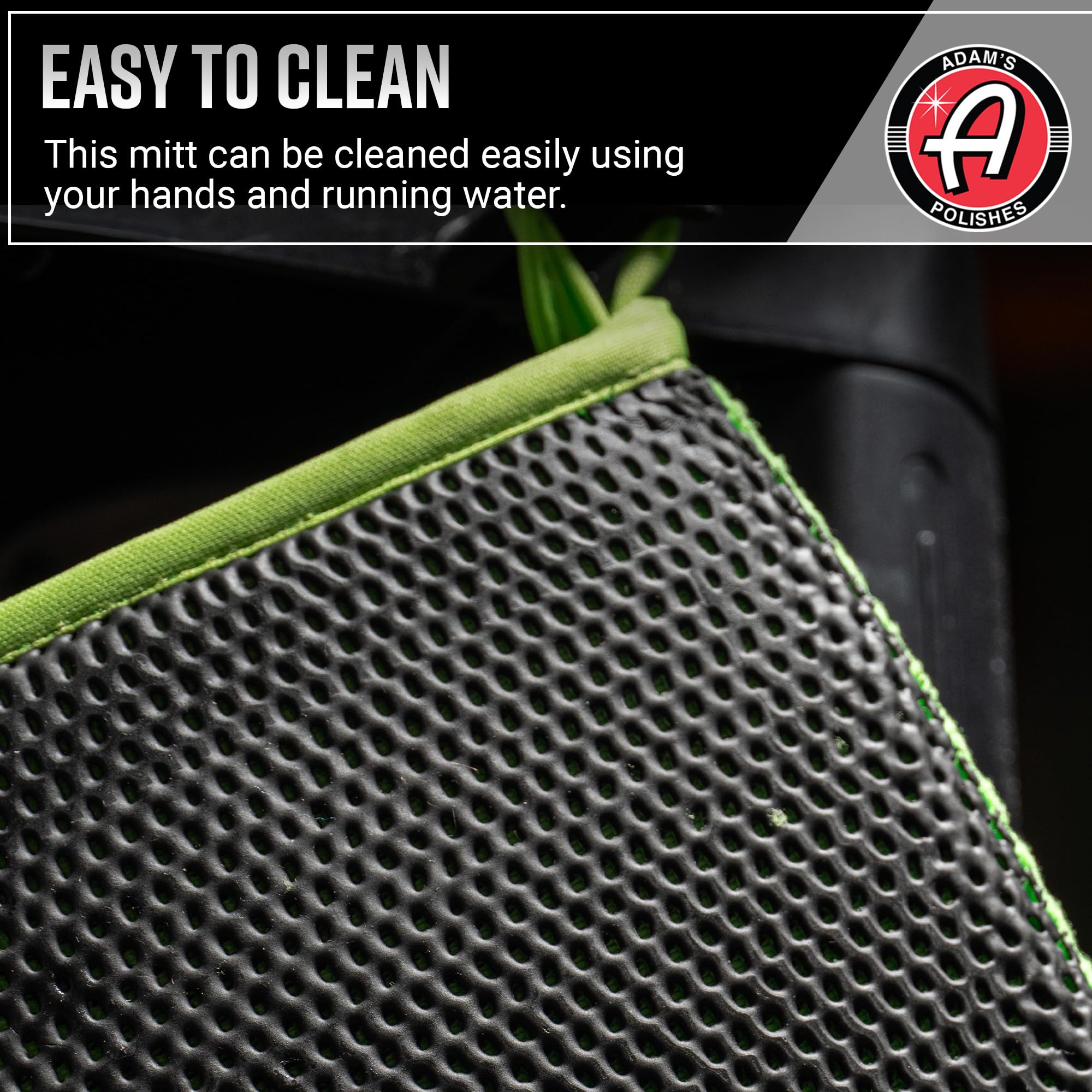 Adam's Polishes Clay Mitt - Medium Grade Clay Bar Infused Mitt | Car Detailing Glove Quickly Removes Debris from Your Paint, Glass, Wheels, & More (Green - 1pk) - Image 4