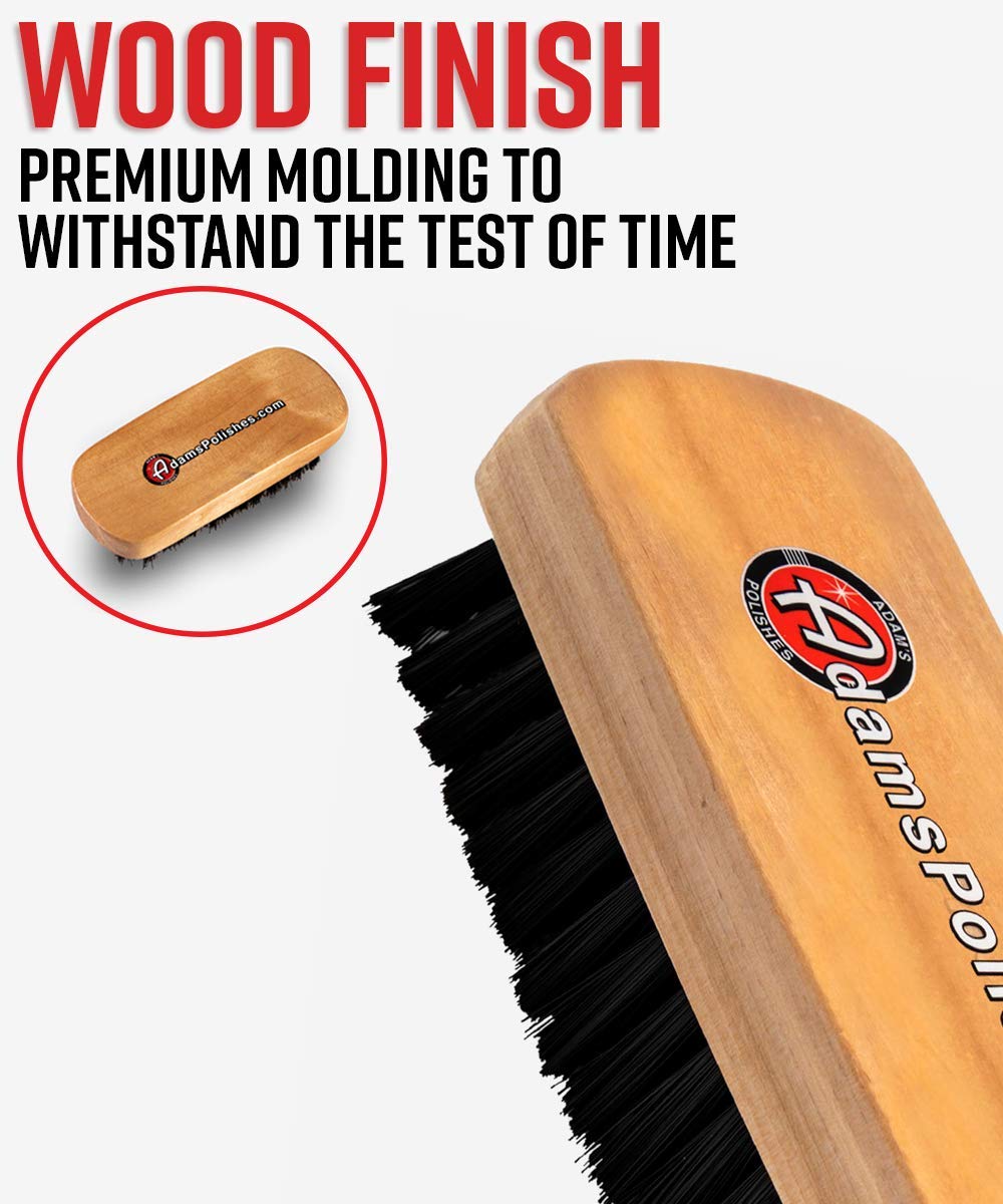 Adam's Polishes Cockpit Detailing Brush - Car Cleaning Brush | Scrub Brush for Interior Leather Cleaner Carpet Upholstery Fabric Shoe Sofa Shower Bathroom Pet | Car Wash Kit - Car Cleaning Supplies - Image 4