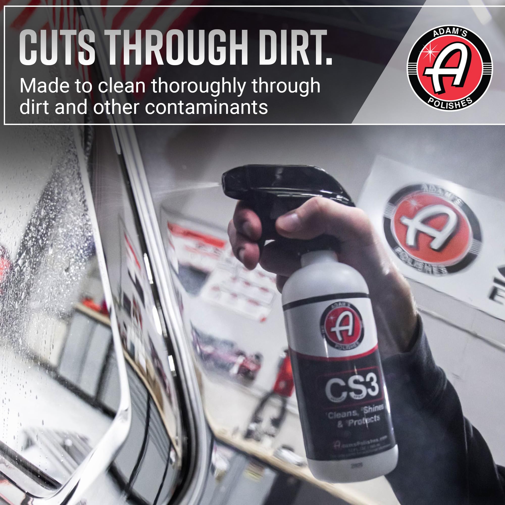 Adam's Polishes CS3 (16oz) - Ceramic Spray Coating That Cleans, Shines & ProtectsTop Coat Car Wash Polish & Paint Protectant Stronger Than Car Wax | RV Boat Motorcycle Car Detailing Waterless Wash - Image 4