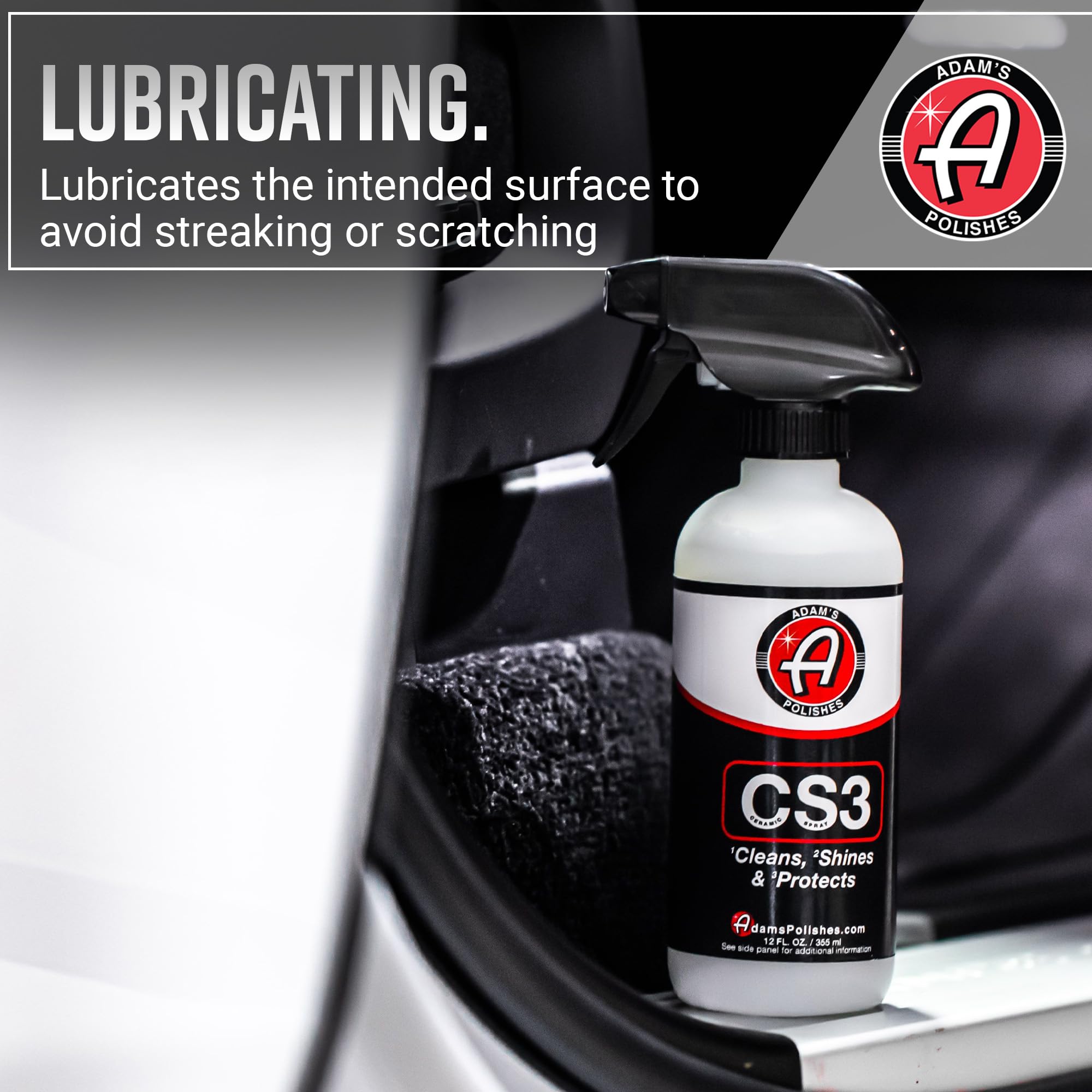 Adam's Polishes CS3 (16oz) - Ceramic Spray Coating That Cleans, Shines & ProtectsTop Coat Car Wash Polish & Paint Protectant Stronger Than Car Wax | RV Boat Motorcycle Car Detailing Waterless Wash - Image 6