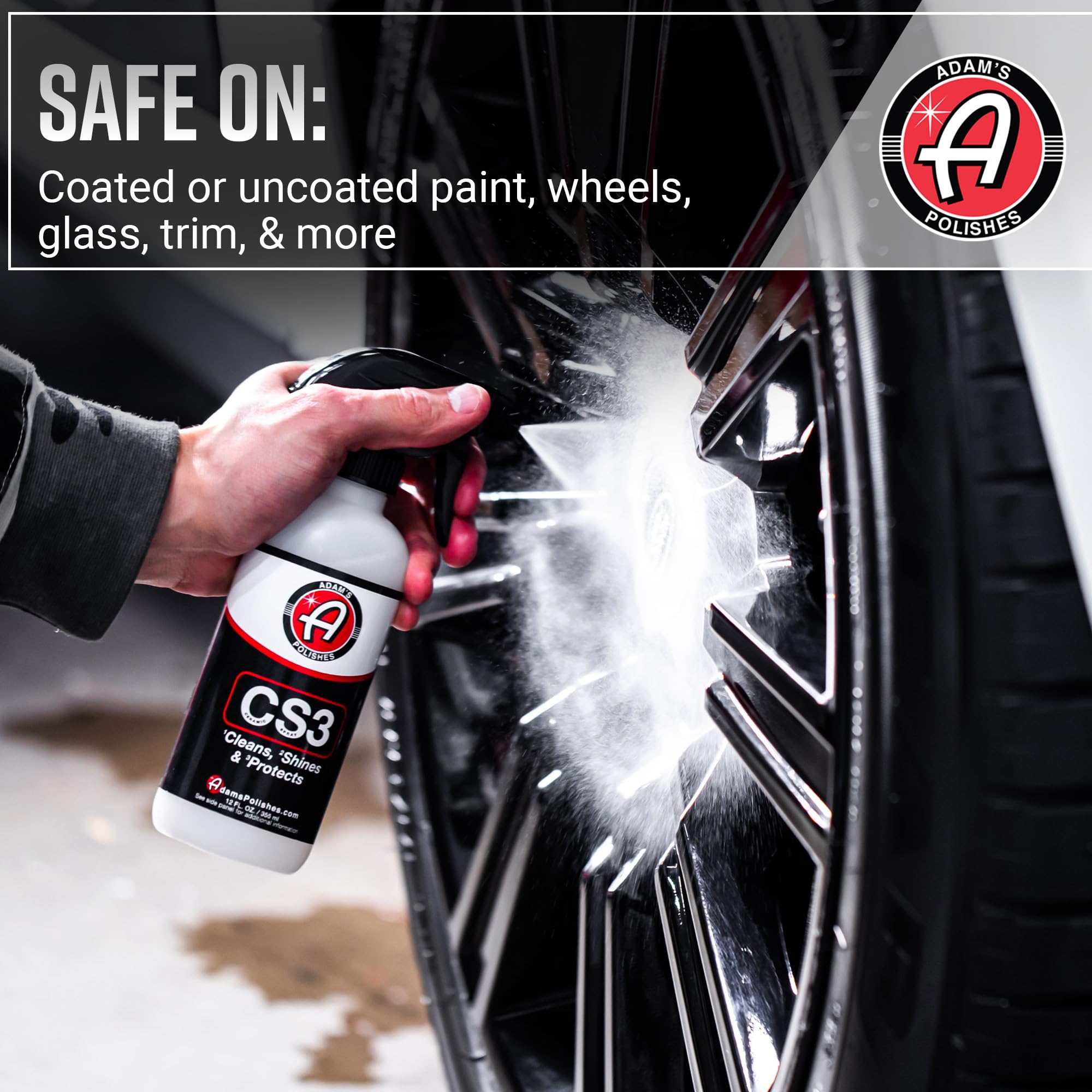 Adam's Polishes CS3 (16oz) - Ceramic Spray Coating That Cleans, Shines & ProtectsTop Coat Car Wash Polish & Paint Protectant Stronger Than Car Wax | RV Boat Motorcycle Car Detailing Waterless Wash - Image 7