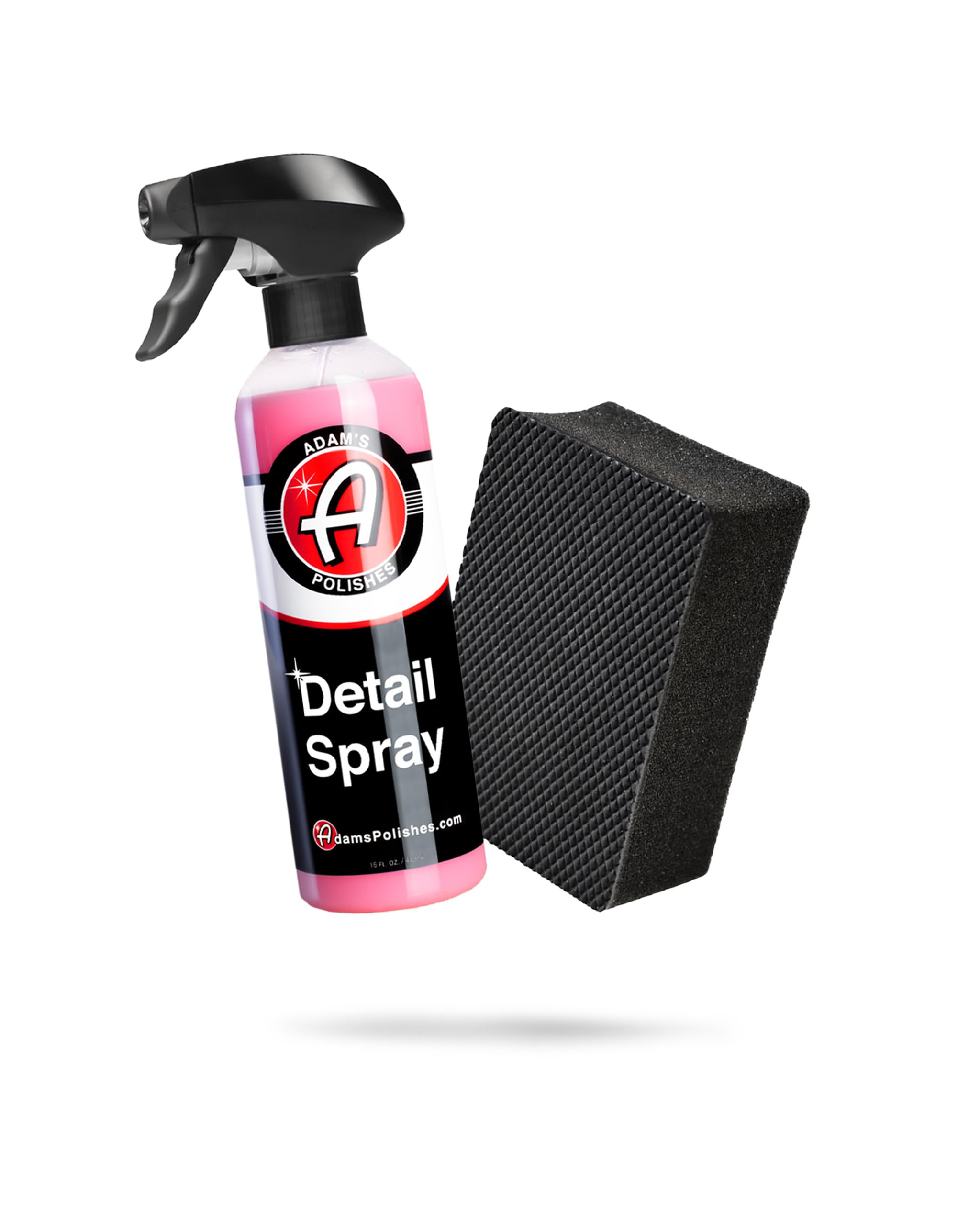Adam's Polishes Detail Spray & Clay Block Kit- Reusable Hybrid Clay Bar Sponge that Removes Embedded Residues Like Brake Dust, Paint Overspray, & Industrial Fallout from Your Car, Truck, Van, or RV