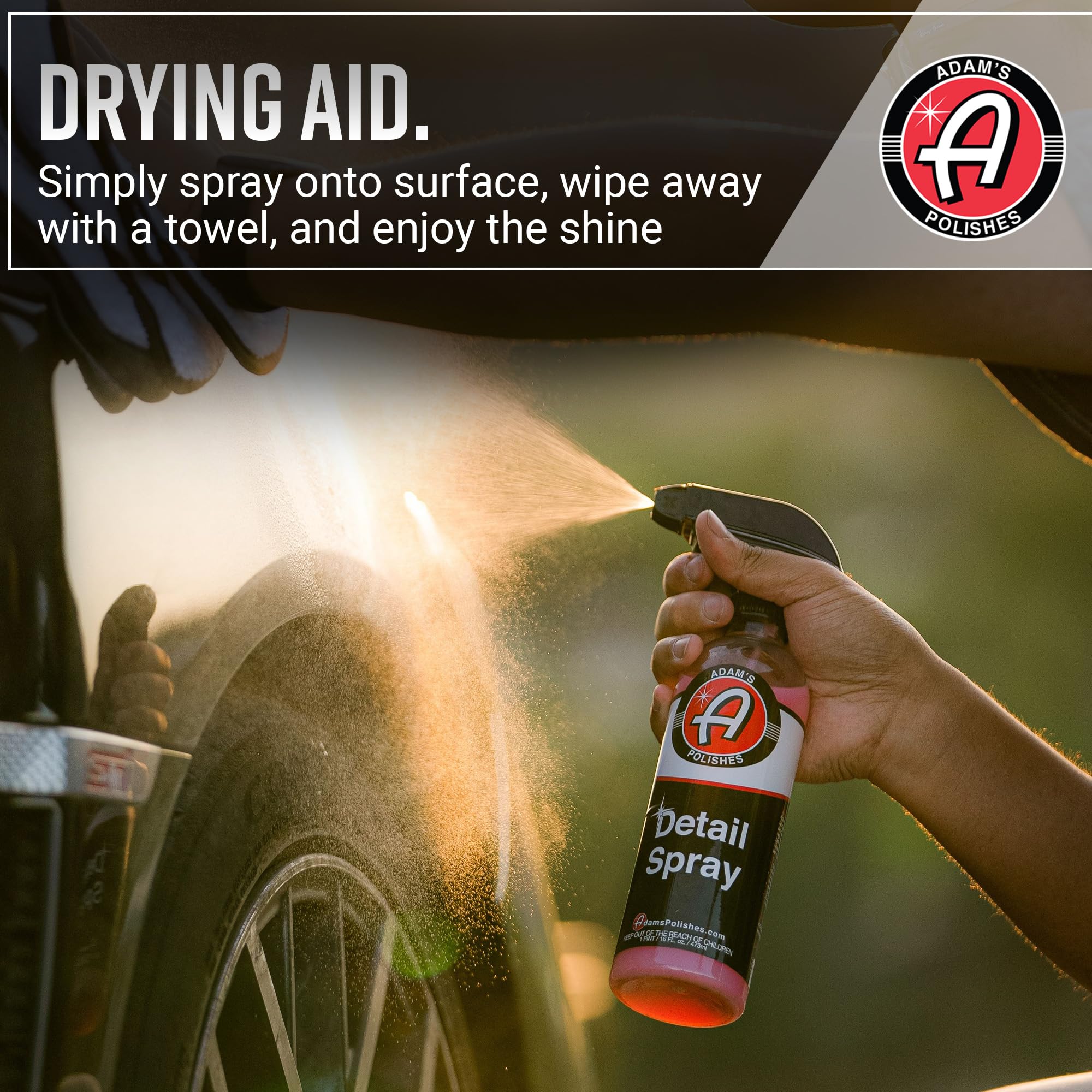 Adam's Polishes Detail Spray - Quick Waterless Detailer Spray For Car Detailing, Polisher Clay Bar & Wax Boosting Tech, Add Shine Gloss & Depth - Image 3