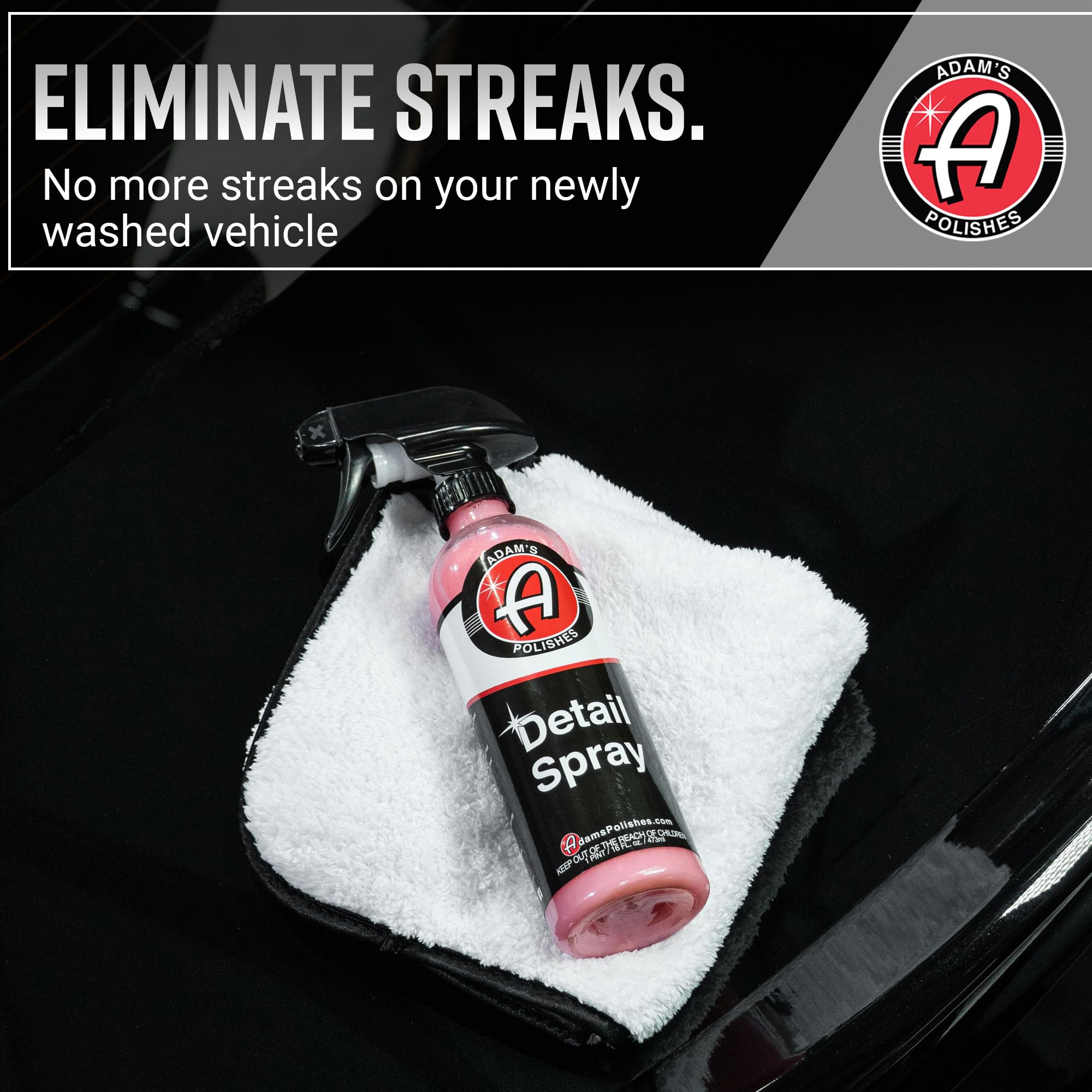 Adam's Polishes Detail Spray - Quick Waterless Detailer Spray For Car Detailing, Polisher Clay Bar & Wax Boosting Tech, Add Shine Gloss & Depth - Image 4
