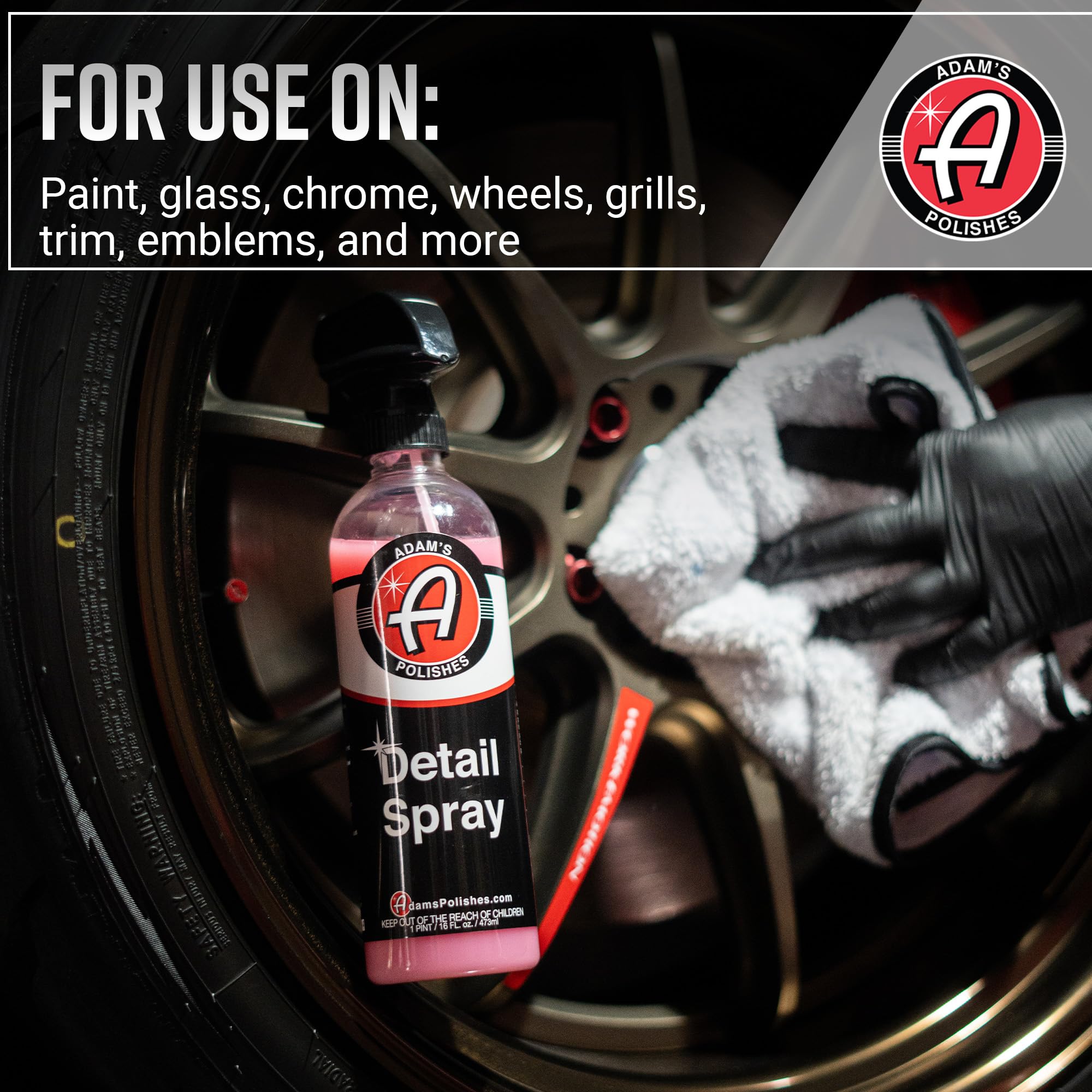 Adam's Polishes Detail Spray - Quick Waterless Detailer Spray For Car Detailing, Polisher Clay Bar & Wax Boosting Tech, Add Shine Gloss & Depth - Image 7