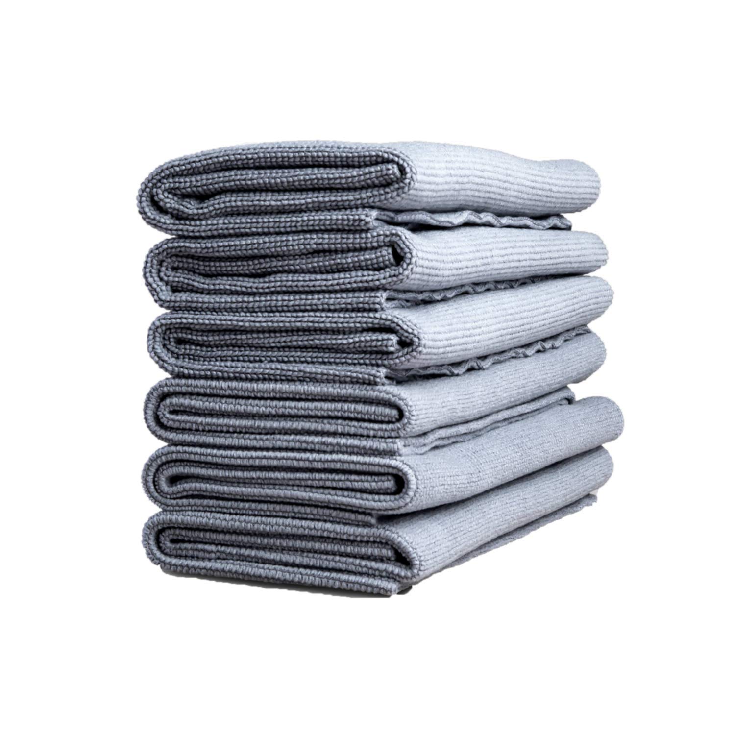 Adam's Polishes Edgeless Microfiber Utility Towel - Edgeless Microfiber Design with Tight Weave Fibers - Great All Purpose Detailing Towel (6 Pack)