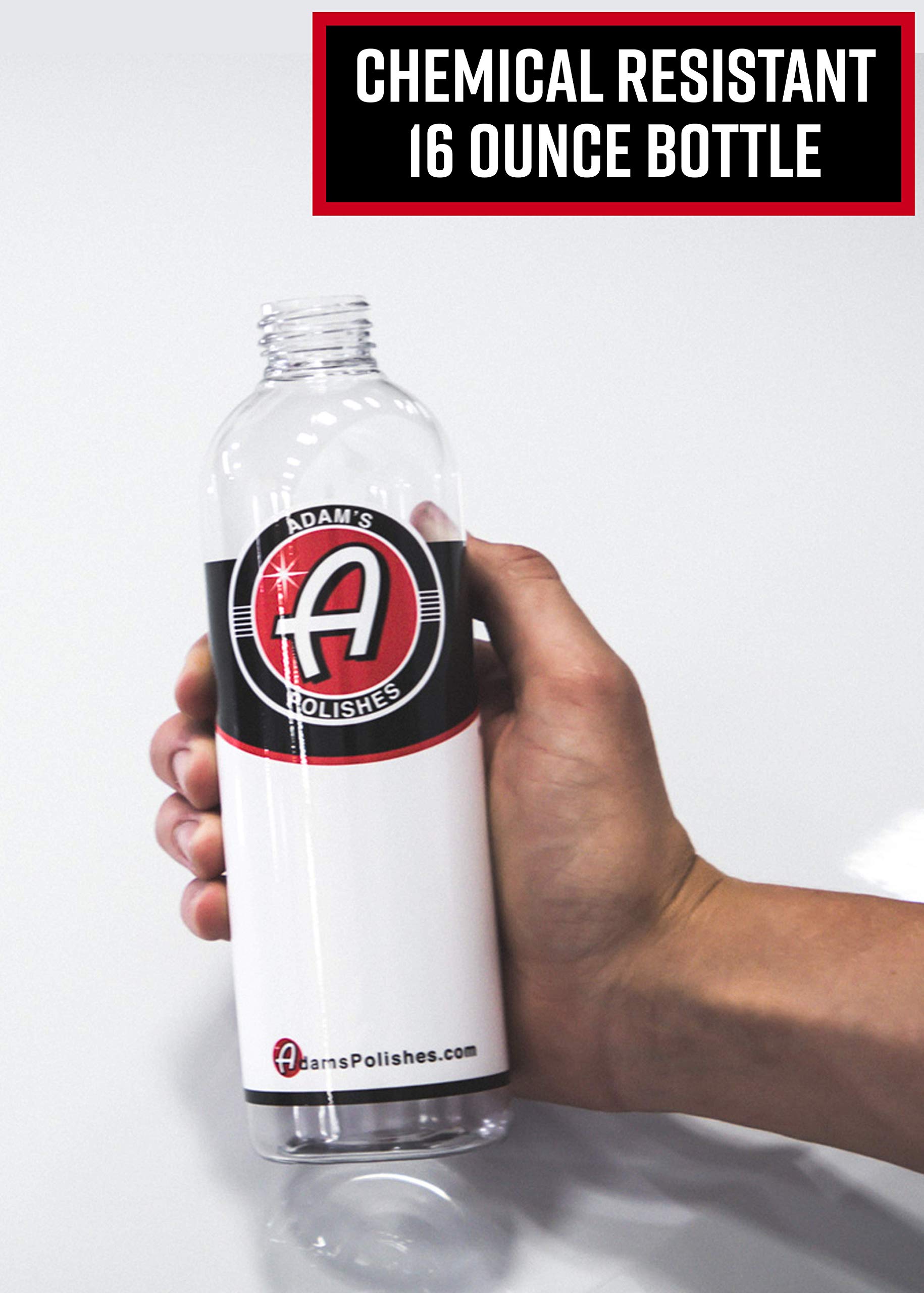 Adam's Polishes Empty Labelled Bottle (16 oz (3 Pack)) - Heavy Duty, Chemical Resistant Bottle and Sprayer - Perfect for Gallon Refills - Image 2