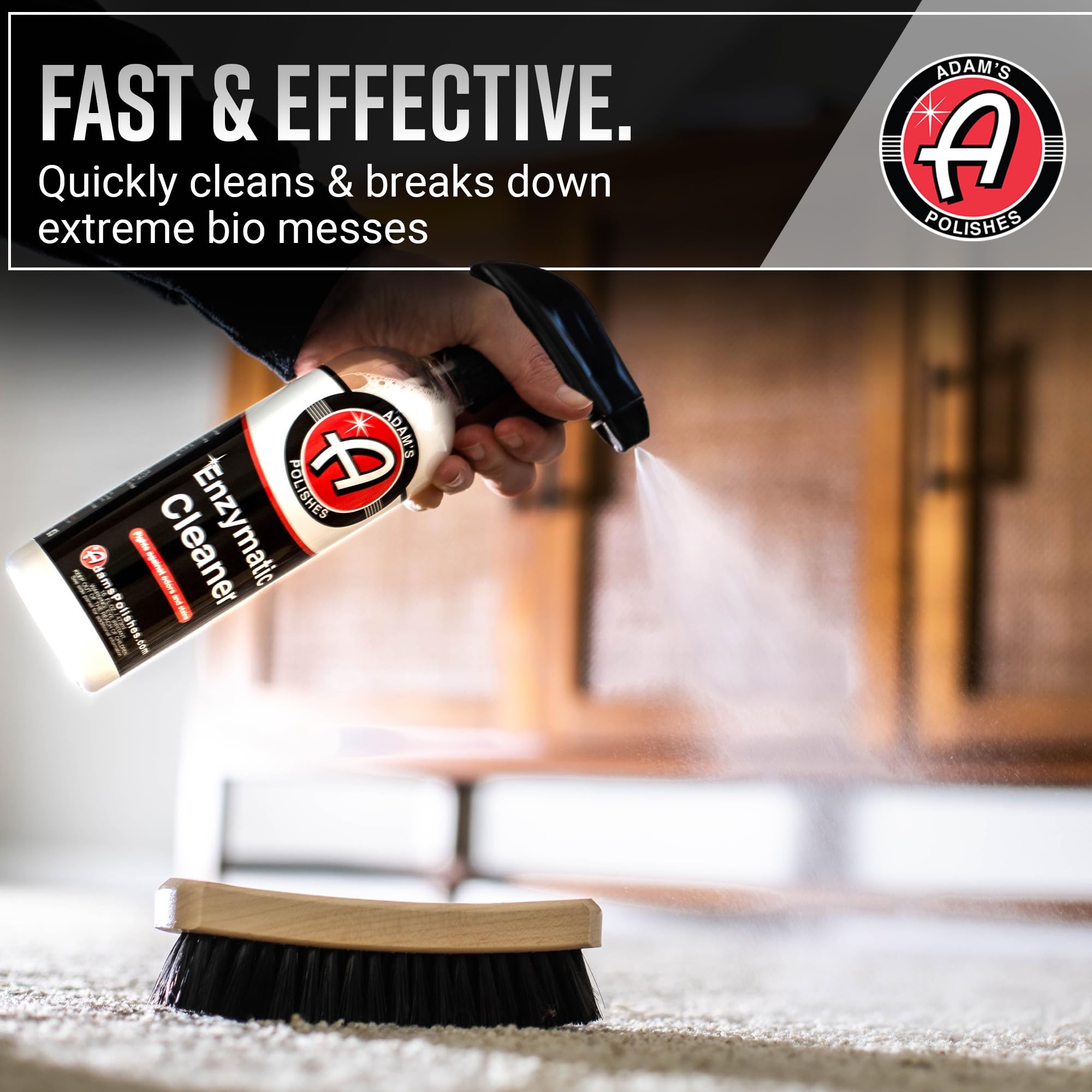 Adam's Polishes Enzymatic Cleaner 16oz - Eliminate Stains & Odors From Extreme Bio-Based Messes - Water-Based, Non-Toxic All Purpose Interior Cleaner - Safe On All Surfaces In Your Home or Vehicle - Image 3