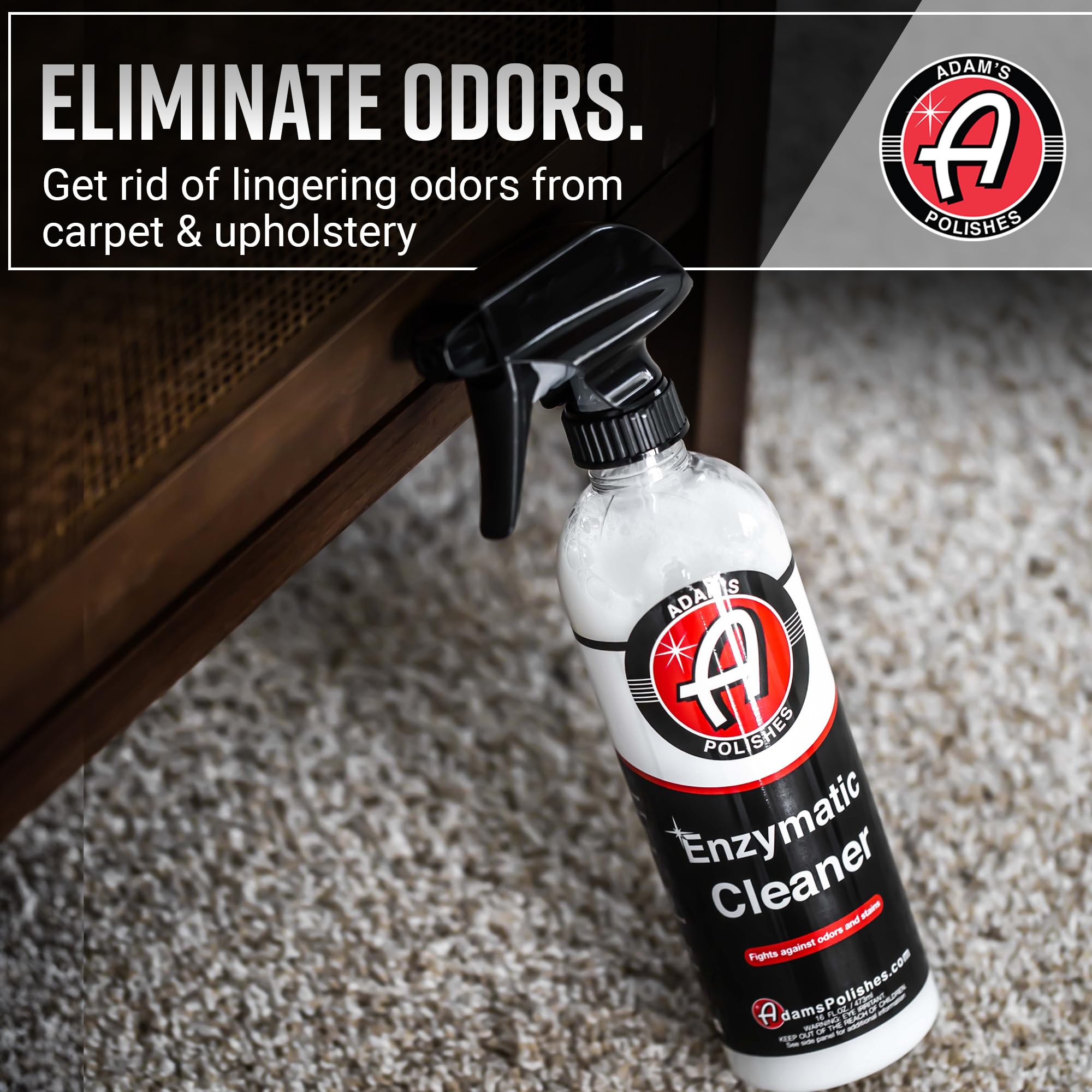 Adam's Polishes Enzymatic Cleaner 16oz - Eliminate Stains & Odors From Extreme Bio-Based Messes - Water-Based, Non-Toxic All Purpose Interior Cleaner - Safe On All Surfaces In Your Home or Vehicle - Image 4