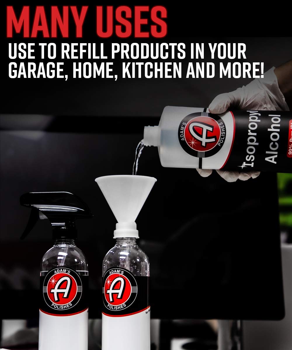 Adam's Polishes EZ-Fill Threaded Funnel - Twist On Empty Spray Bottle Refill Funnel | for Home, Car Detailing Cleaning Supplies, Kitchen, Bath, Essential Oils Universal Fit for Various Size Bottles - Image 4