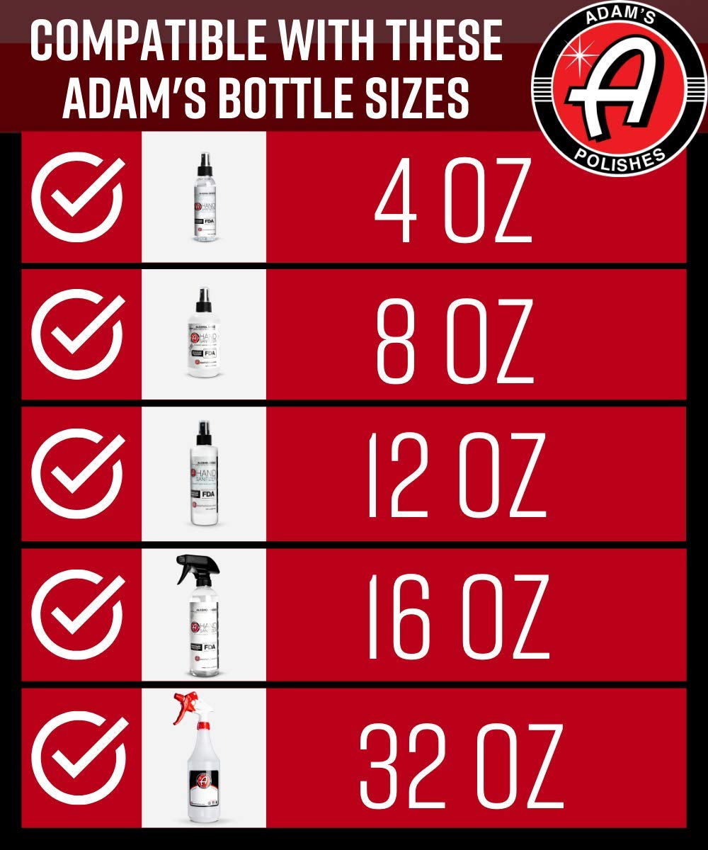Adam's Polishes EZ-Fill Threaded Funnel - Twist On Empty Spray Bottle Refill Funnel | for Home, Car Detailing Cleaning Supplies, Kitchen, Bath, Essential Oils Universal Fit for Various Size Bottles - Image 7