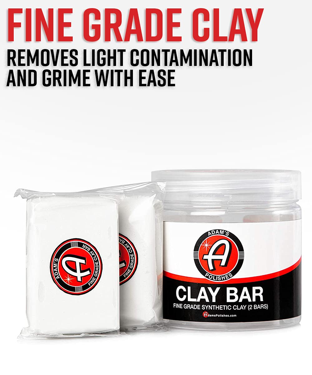Adam's Polishes Fine Grade Clay Bar - Removes Debris & Dirt from Vehicle for Paint, Glass, Trim, Wheels | Add Shine, Gloss & Restore Depth of Color - Image 2